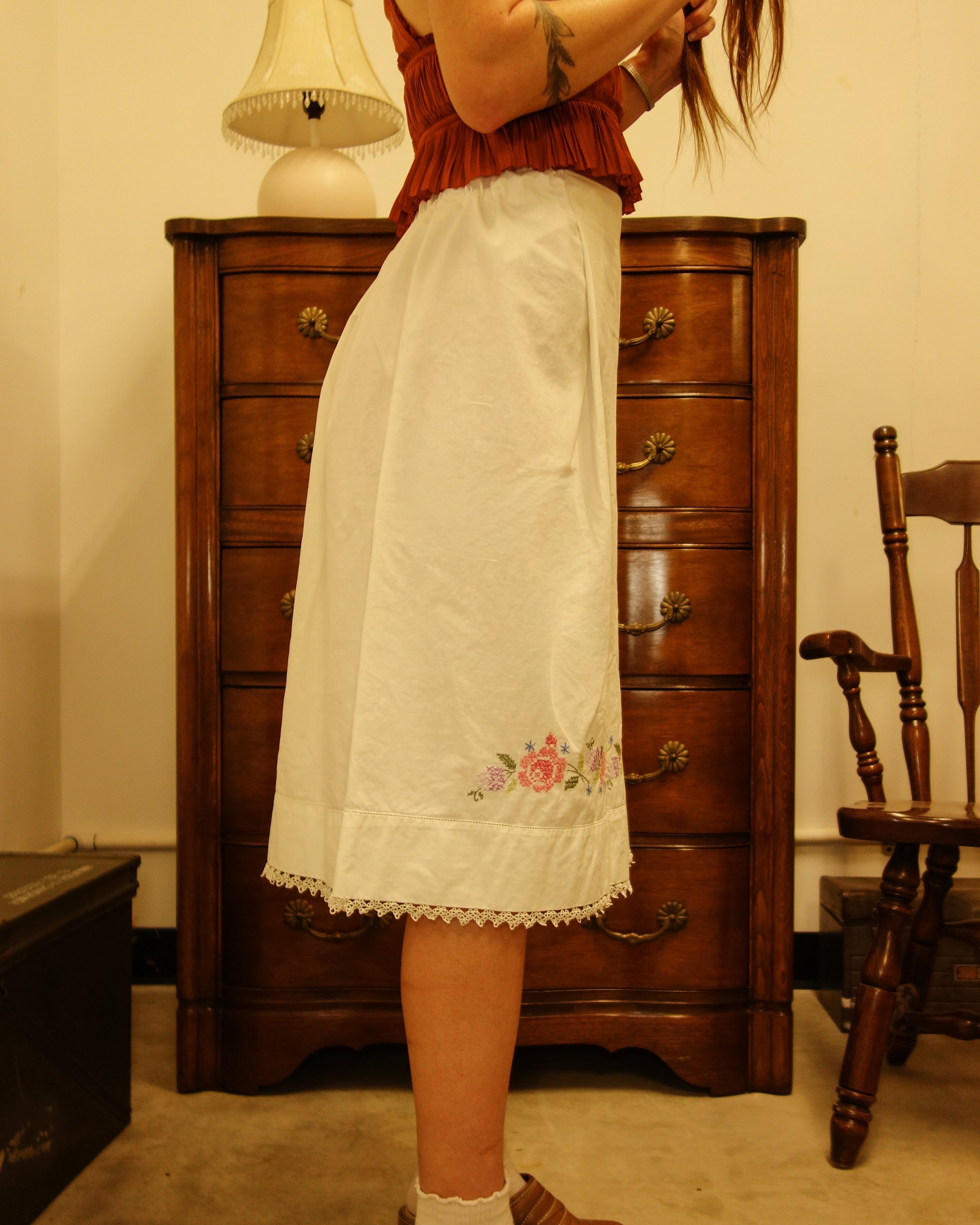 Embroidered Pillow Pants