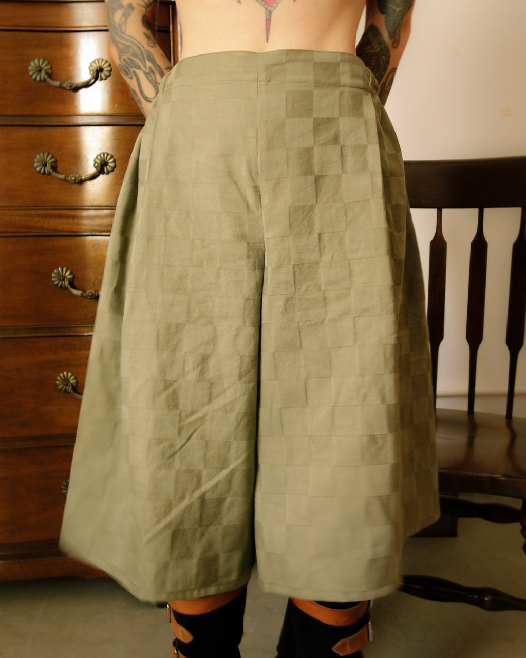 Checkered Pillow Pants