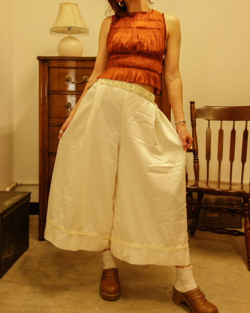 Crochet White Pillow Pants