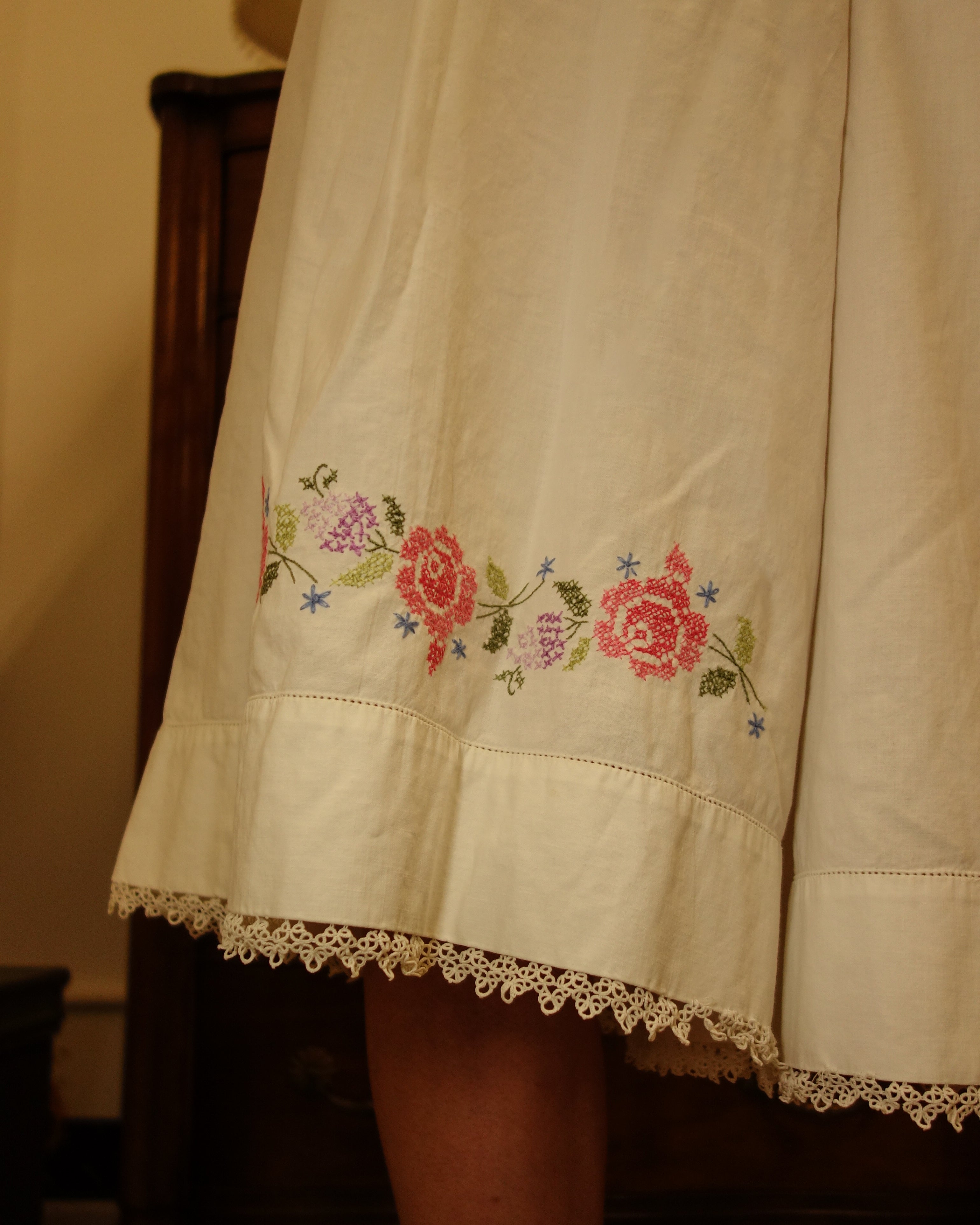 Embroidered Pillow Pants