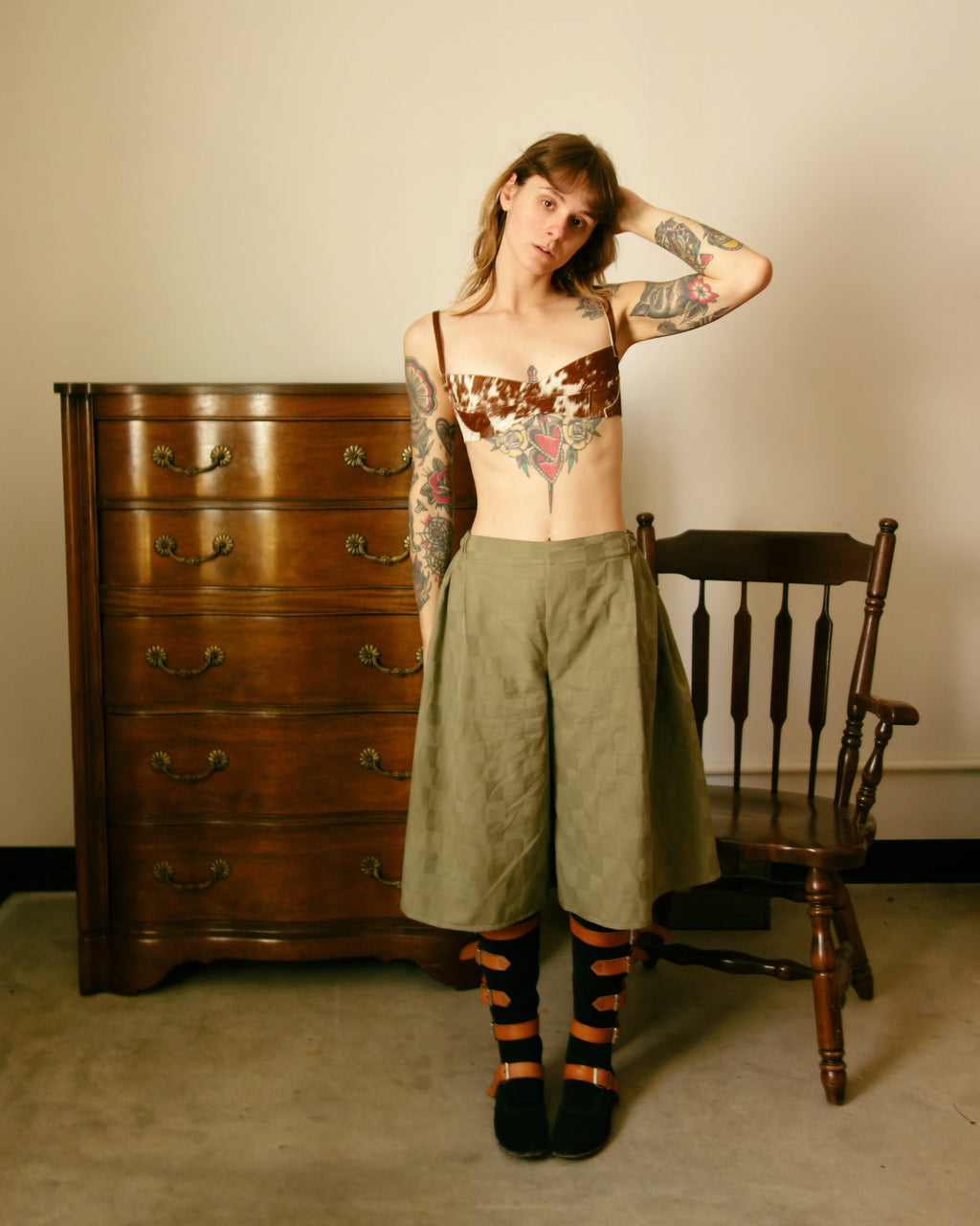 Checkered Pillow Pants