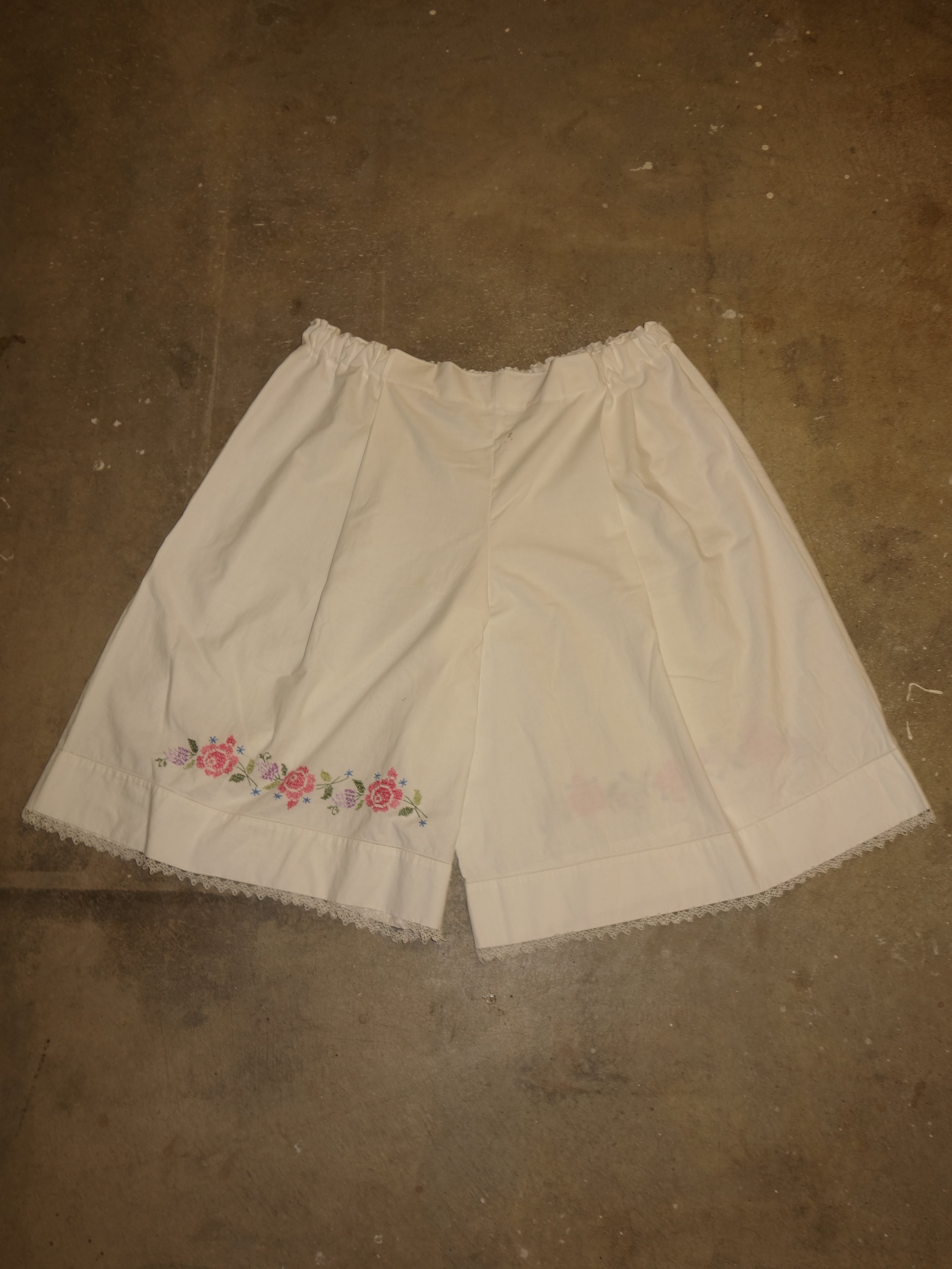 Embroidered Pillow Pants