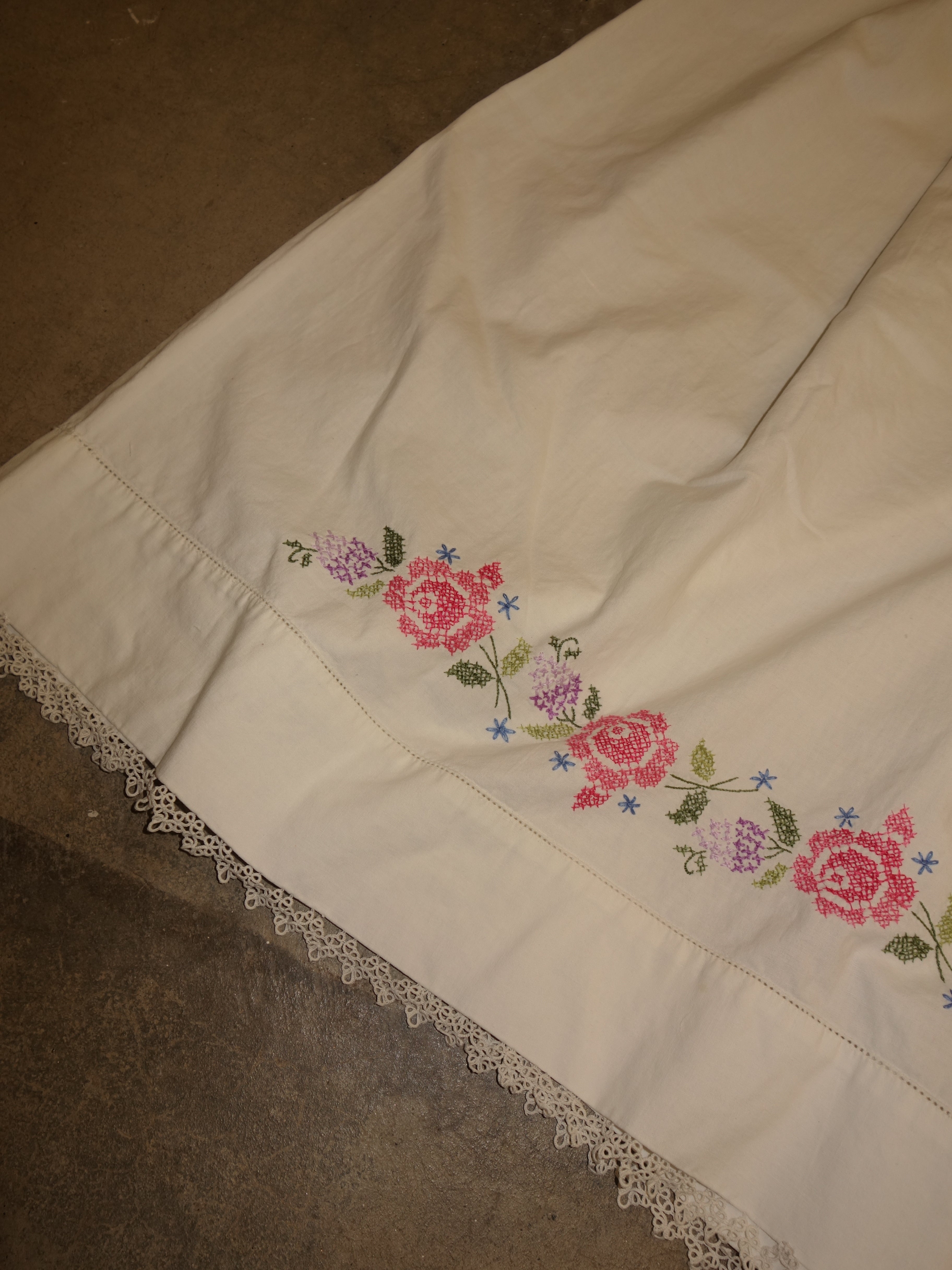 Embroidered Pillow Pants