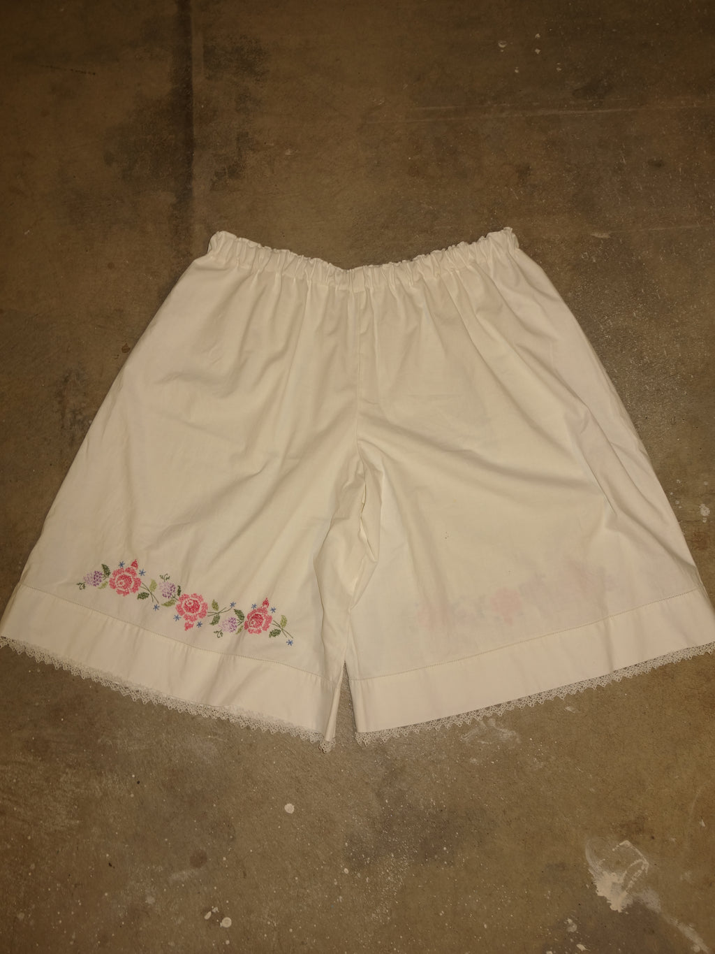 Embroidered Pillow Pants