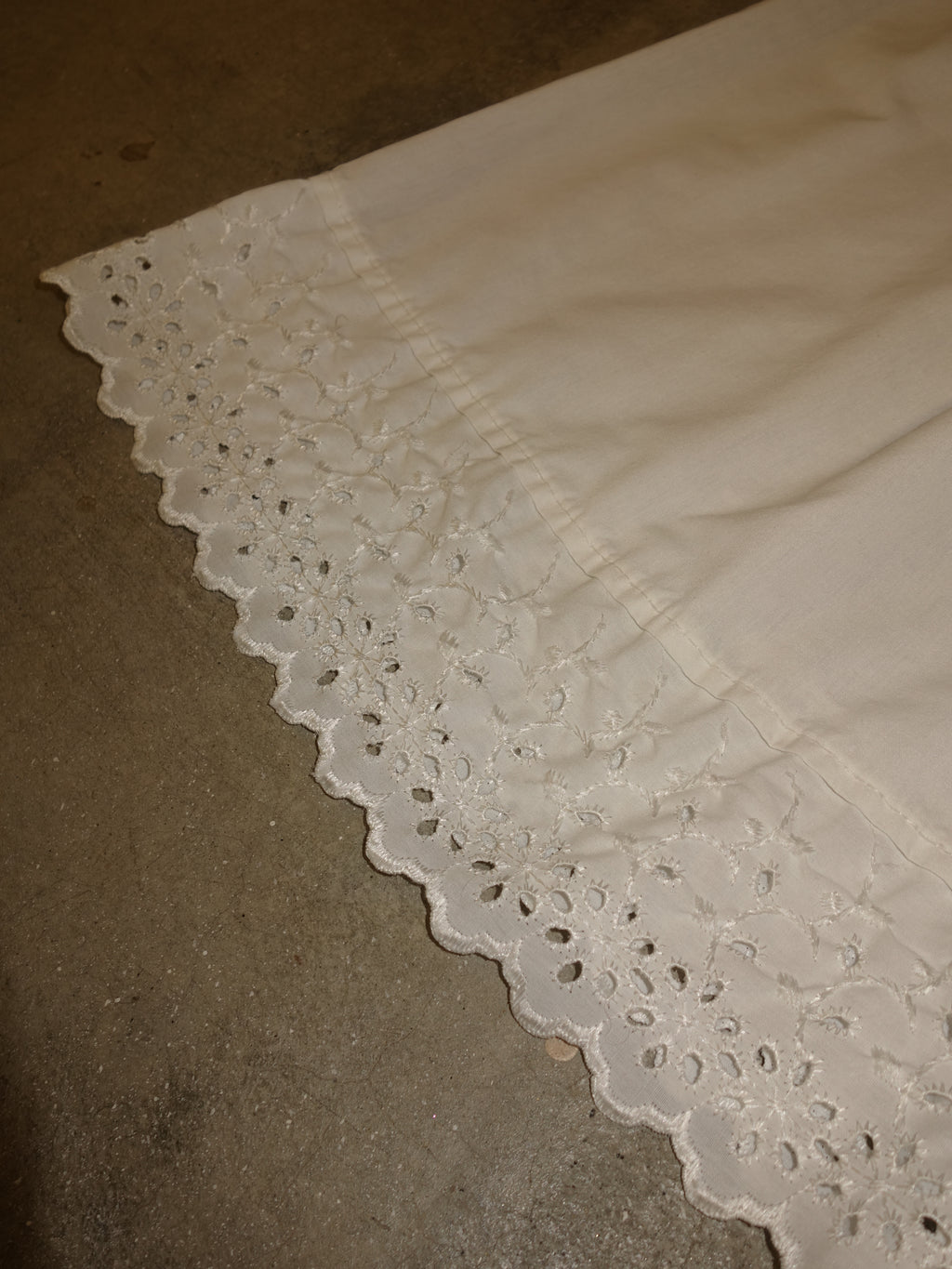 White Cotton Pillow Pants