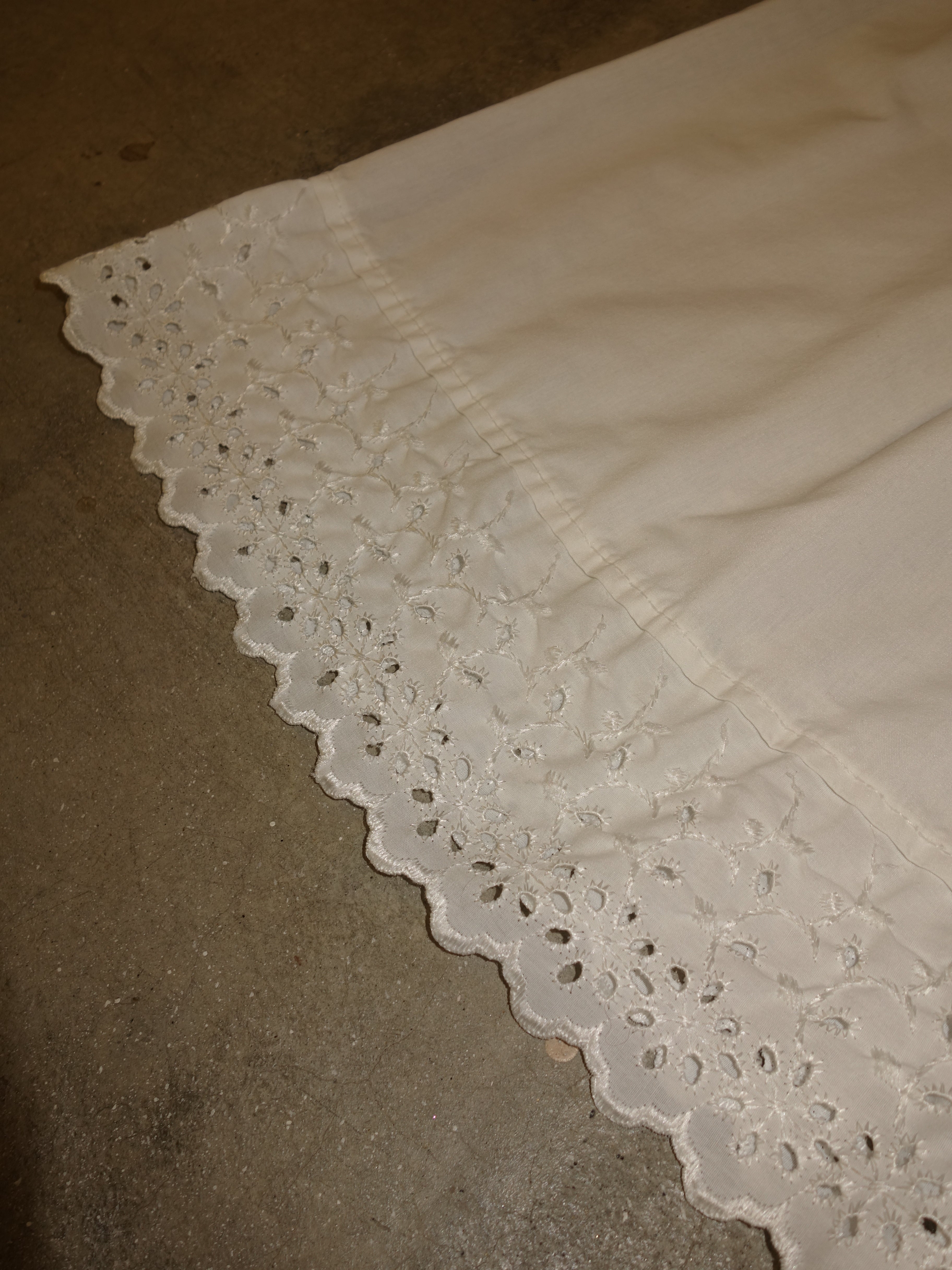 White Cotton Pillow Pants