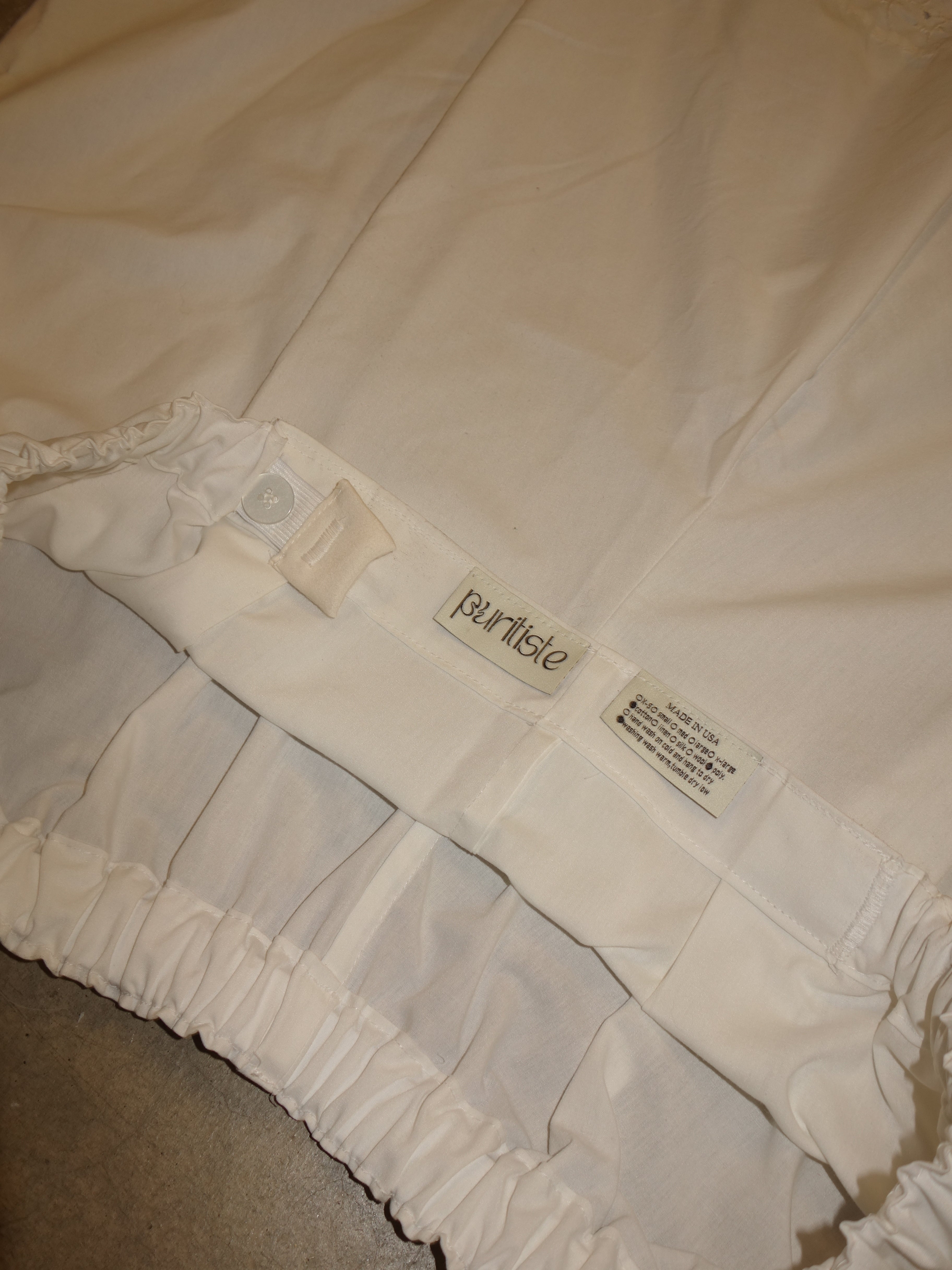 White Cotton Pillow Pants