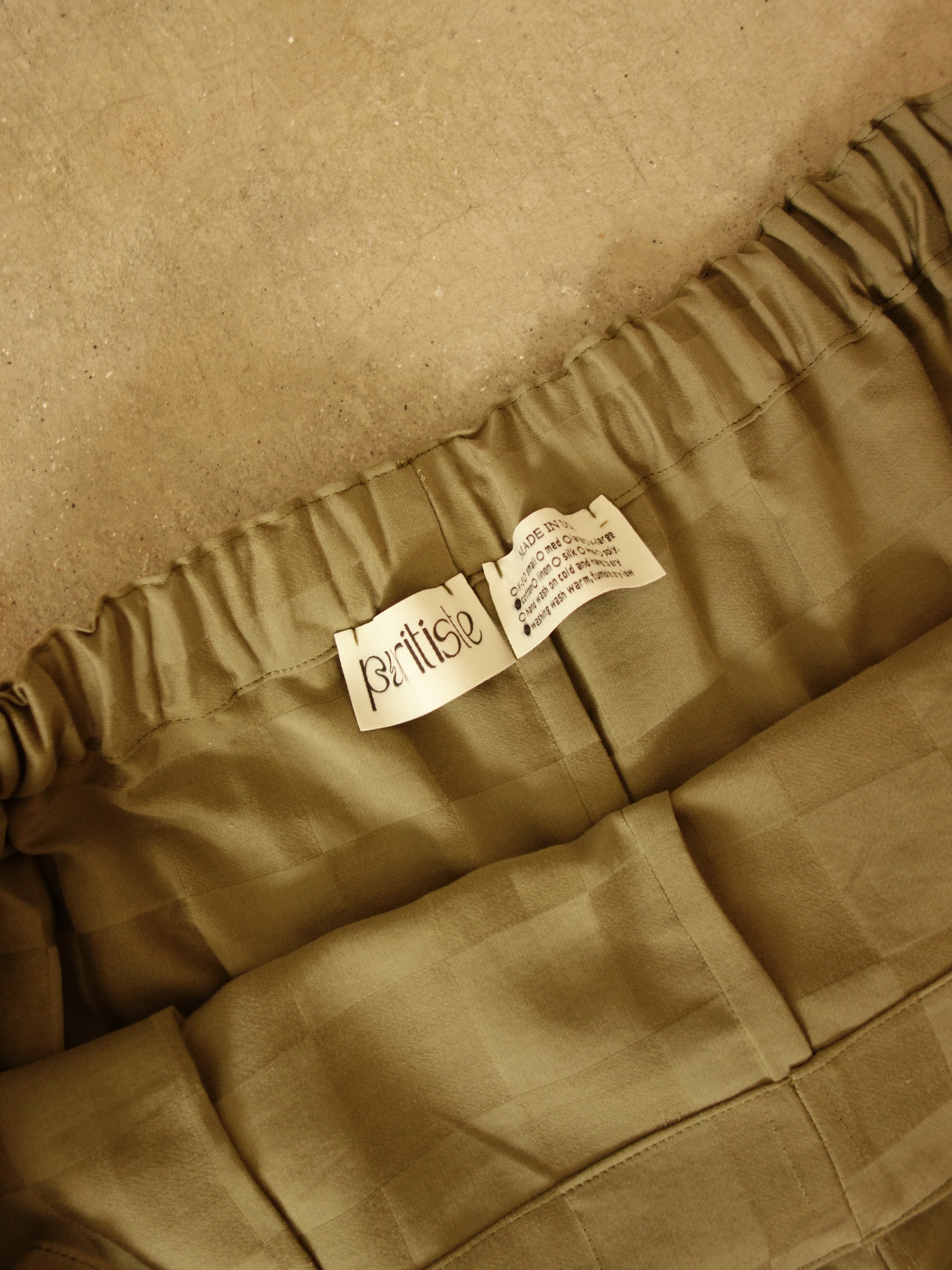 Checkered Pillow Pants