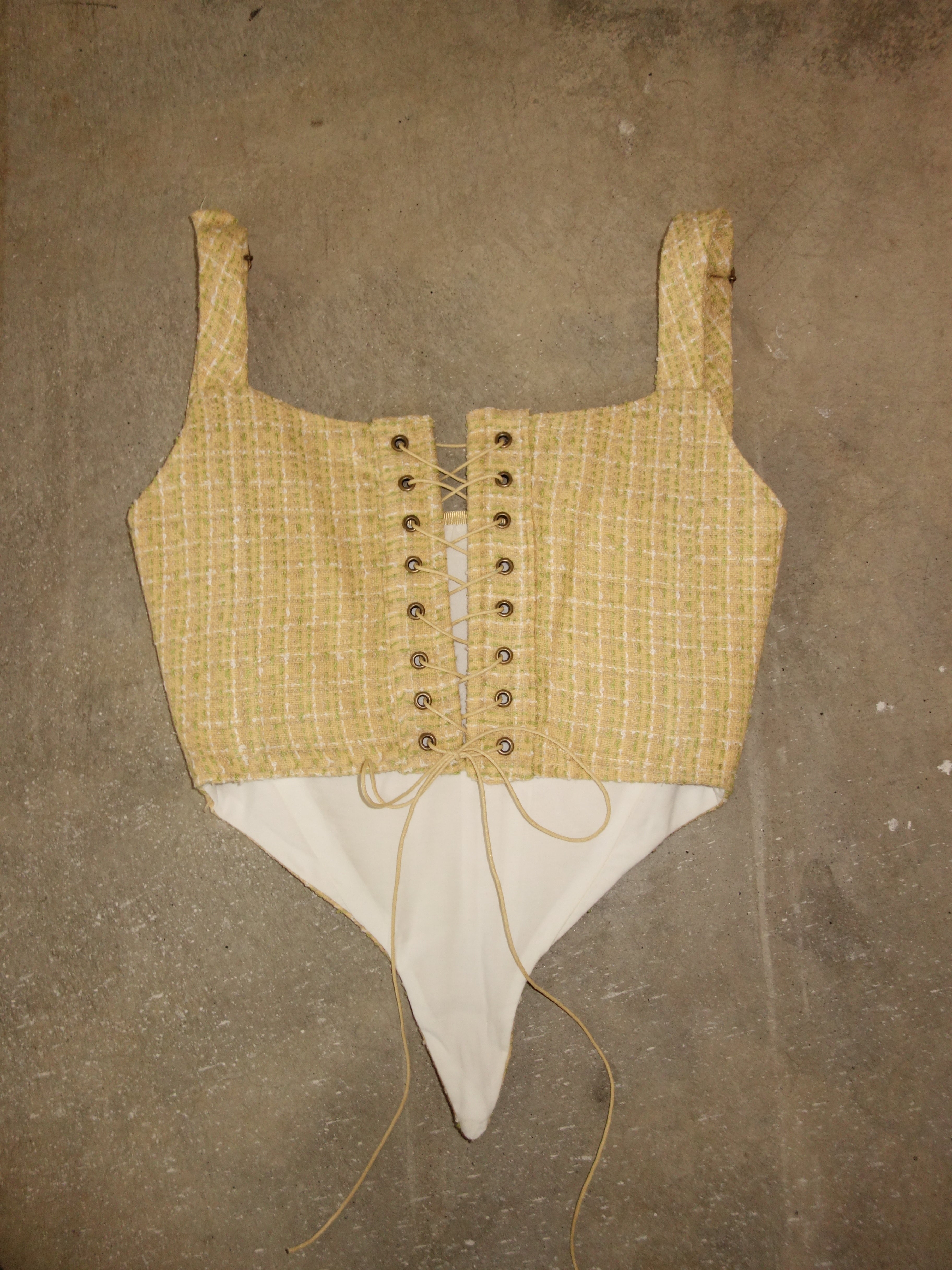 [xs] Silk Tweed Corset