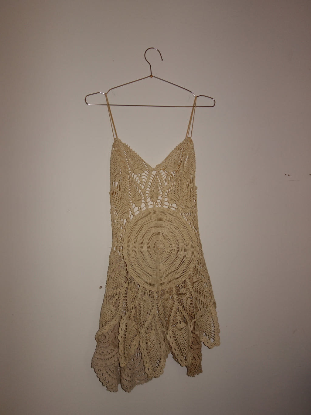 [s/m] doily mini apron dress