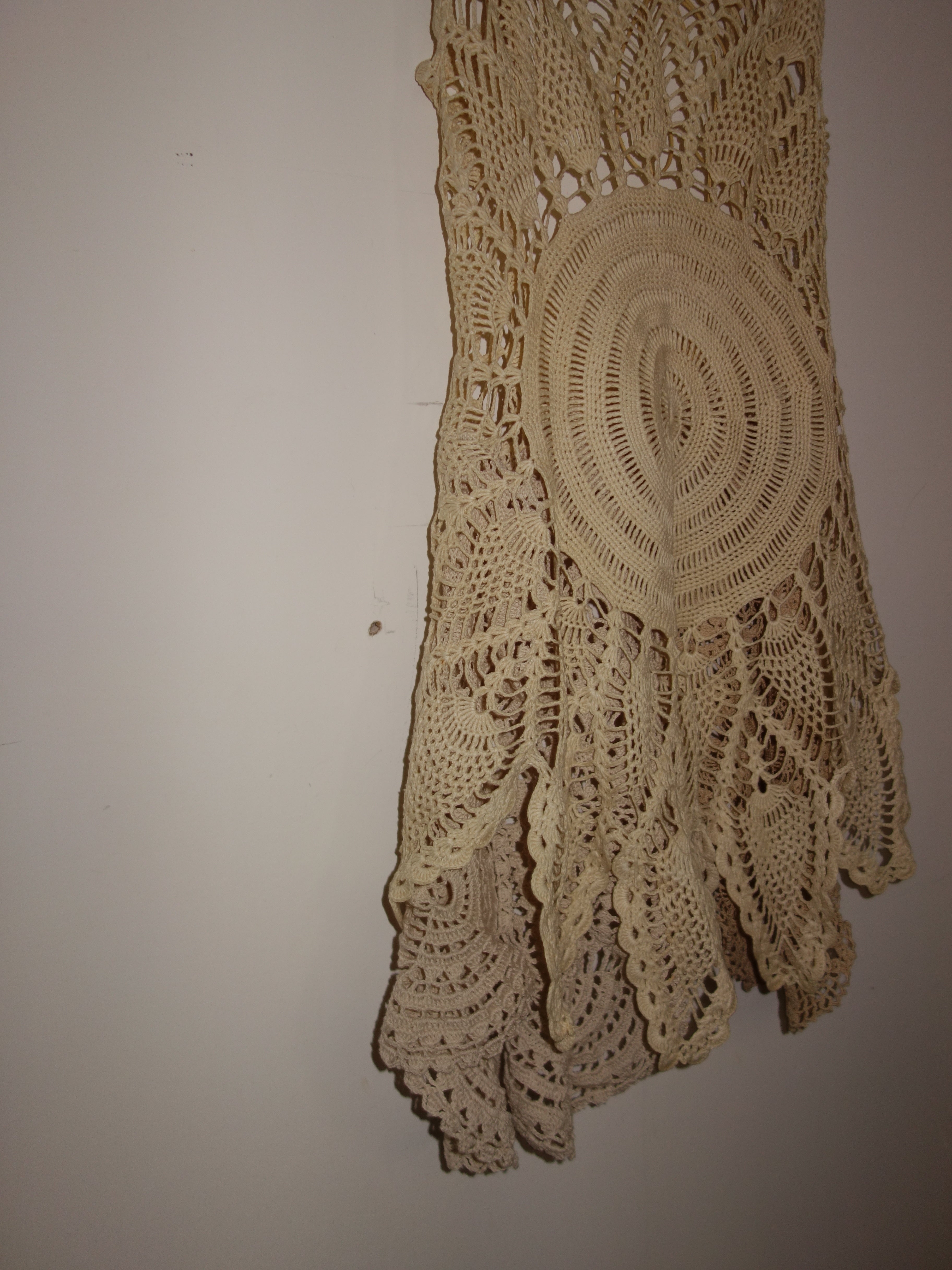 [s/m] doily mini apron dress