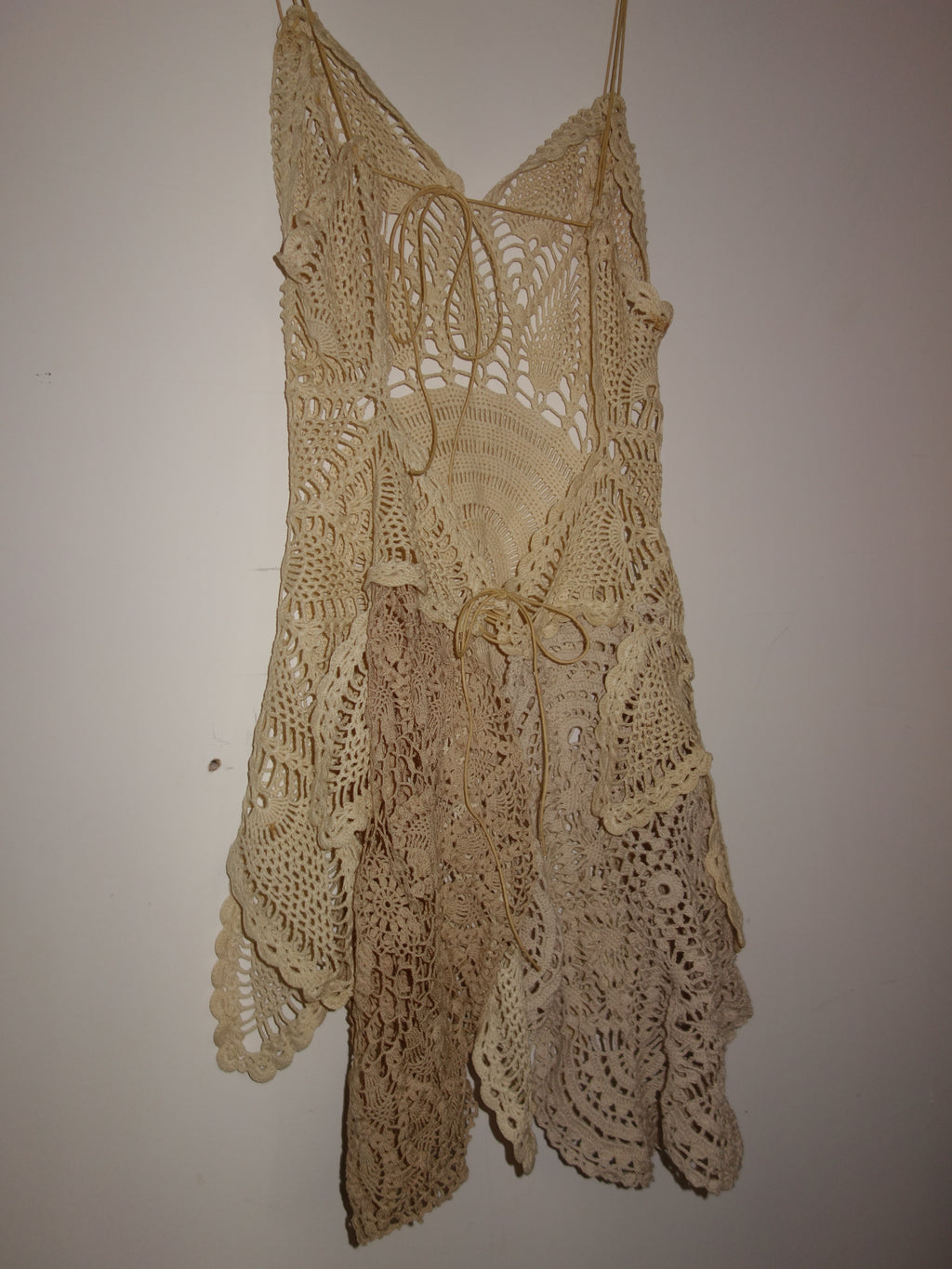 [s/m] doily mini apron dress