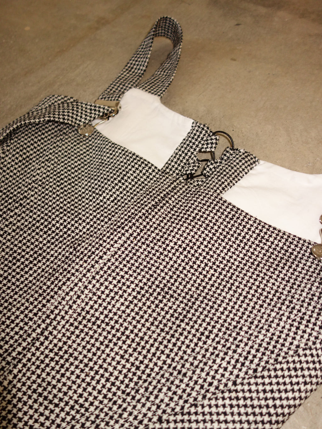 [s] Silk Houndstooth Corset