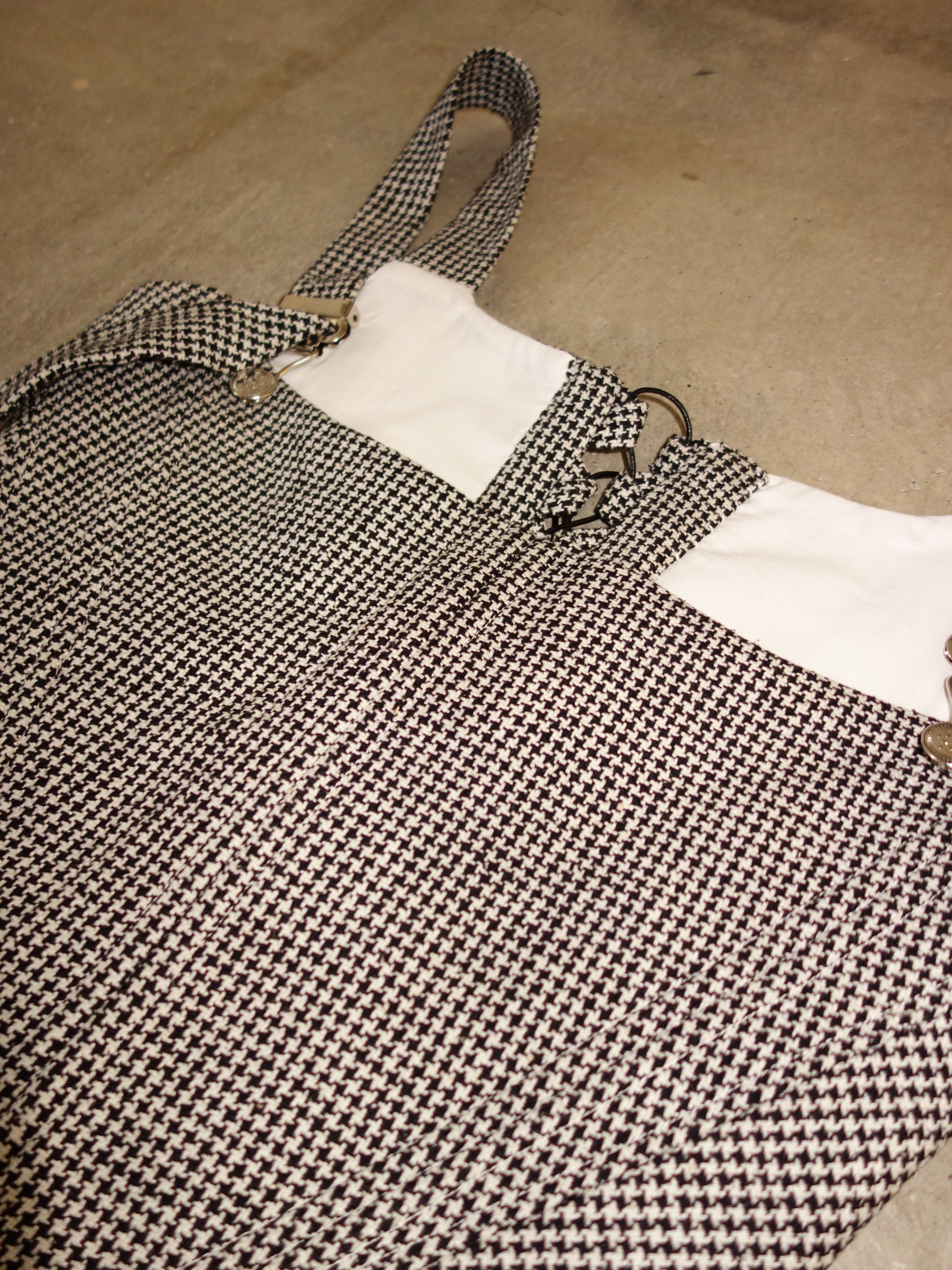 [s] Silk Houndstooth Corset