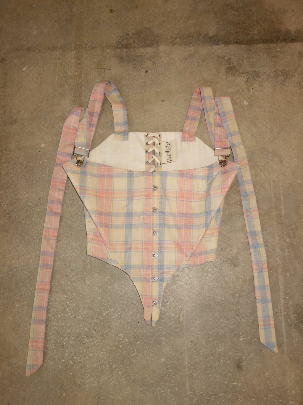 [s] Pastel Plaid Corset
