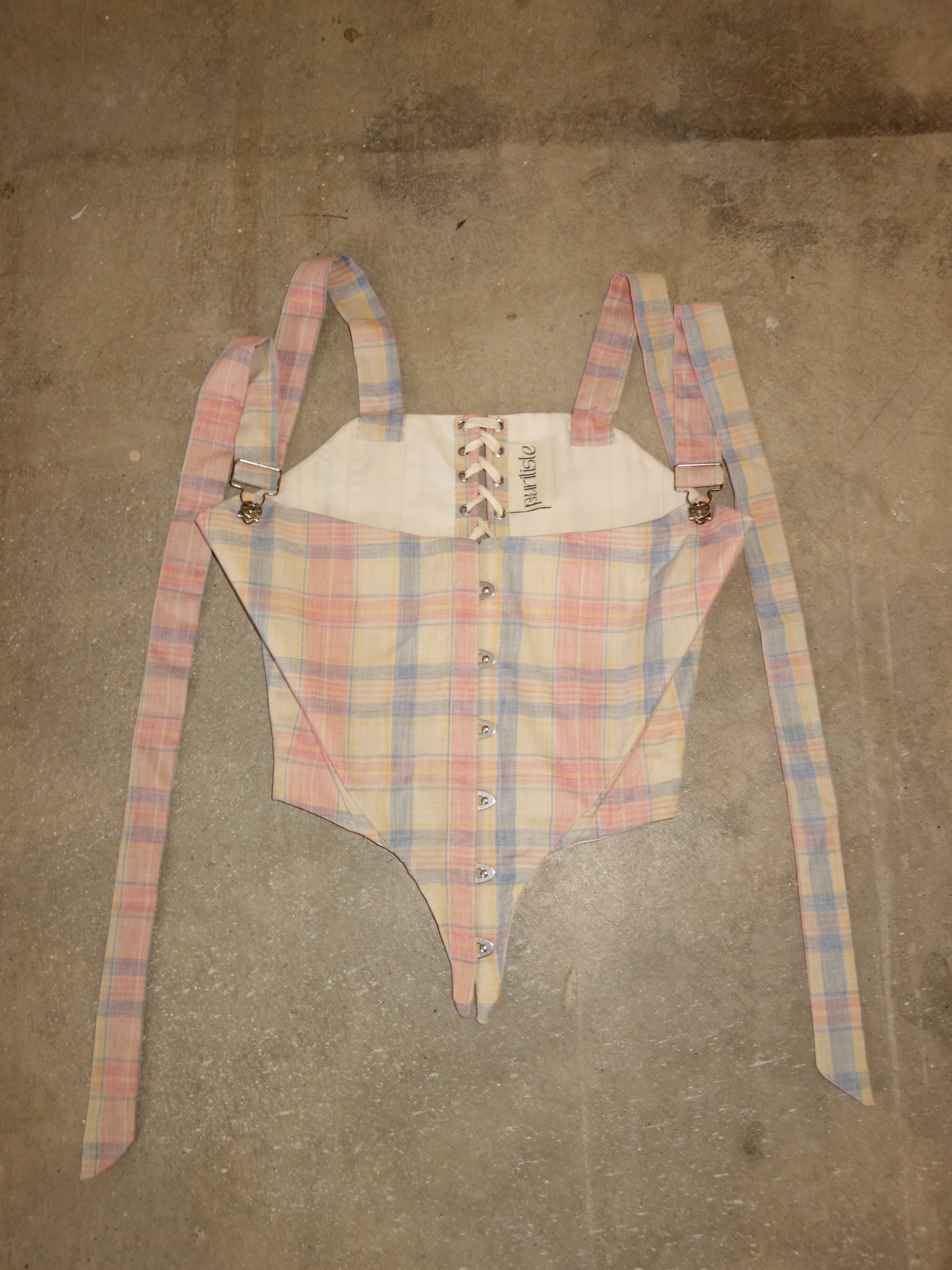 [s] Pastel Plaid Corset