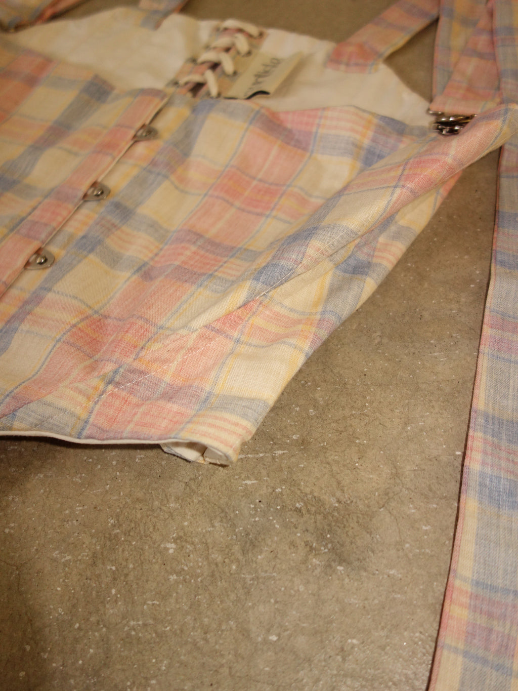 [s] Pastel Plaid Corset