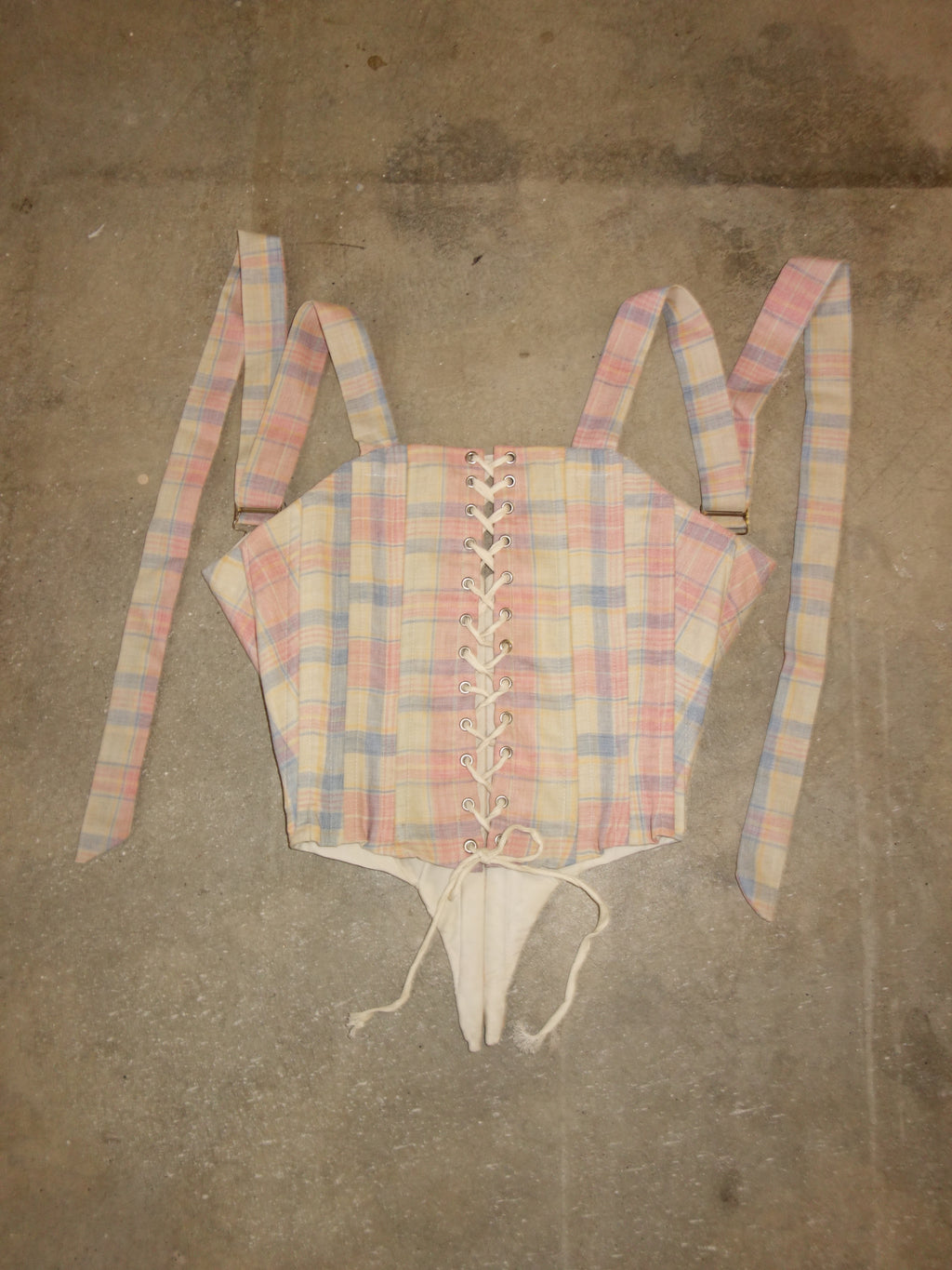 [s] Pastel Plaid Corset
