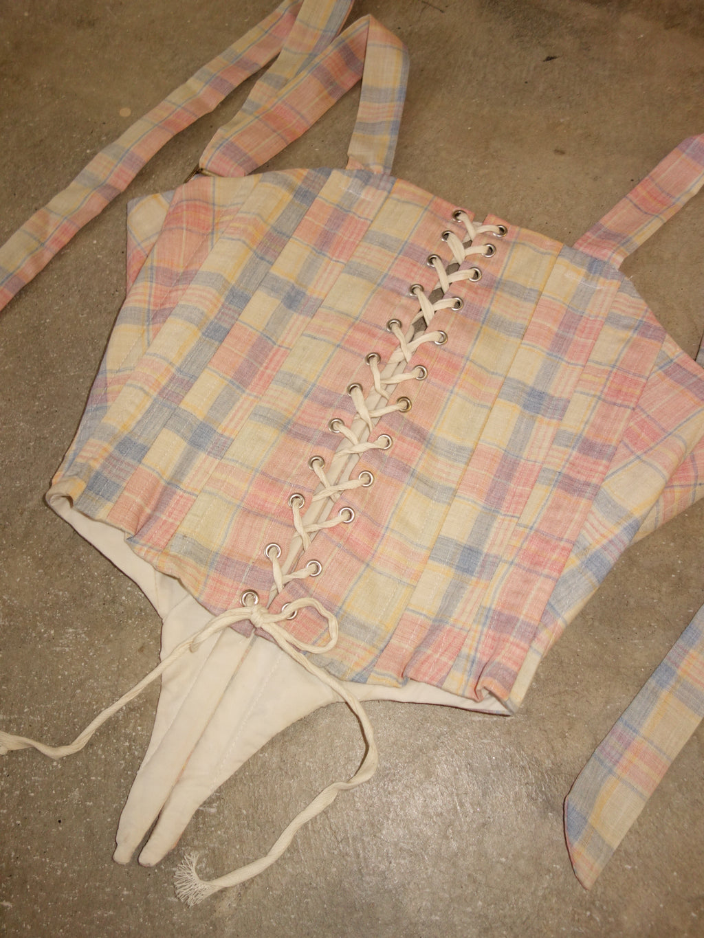 [s] Pastel Plaid Corset