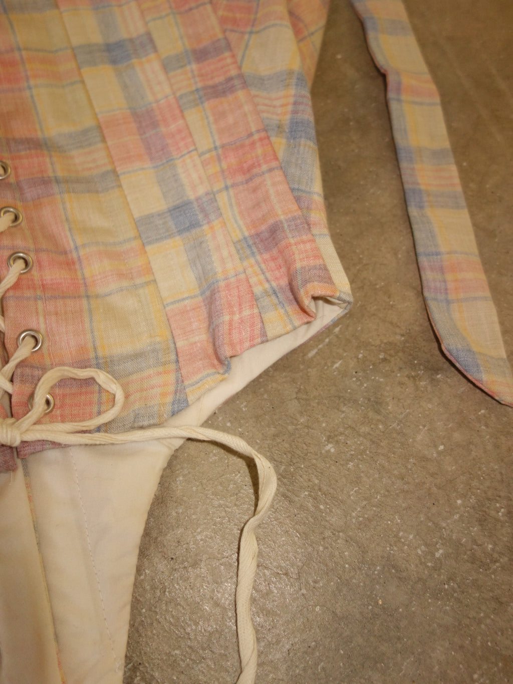 [s] Pastel Plaid Corset