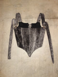 [s] Acid Wash Corduroy Corset