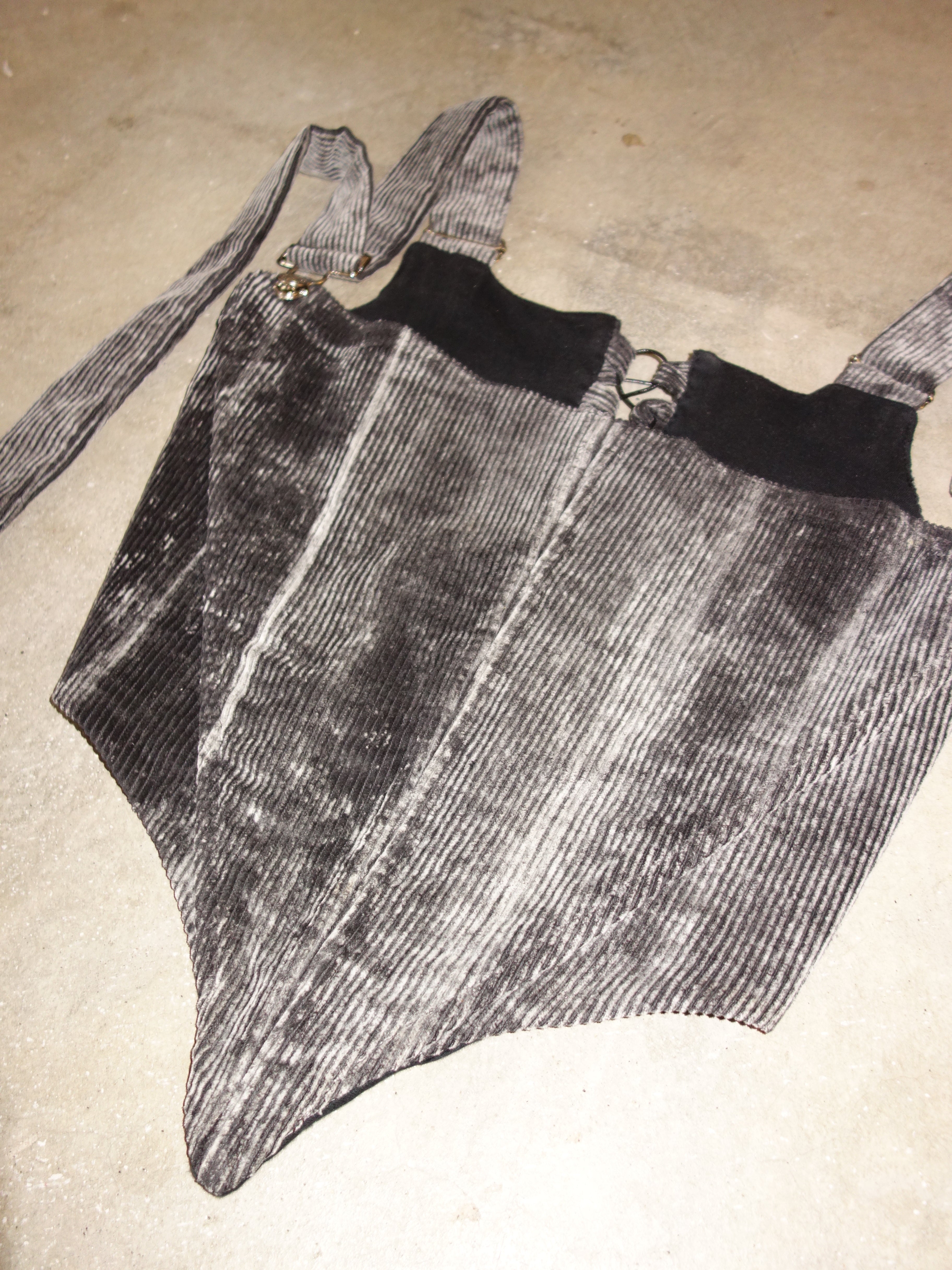 [s] Acid Wash Corduroy Corset