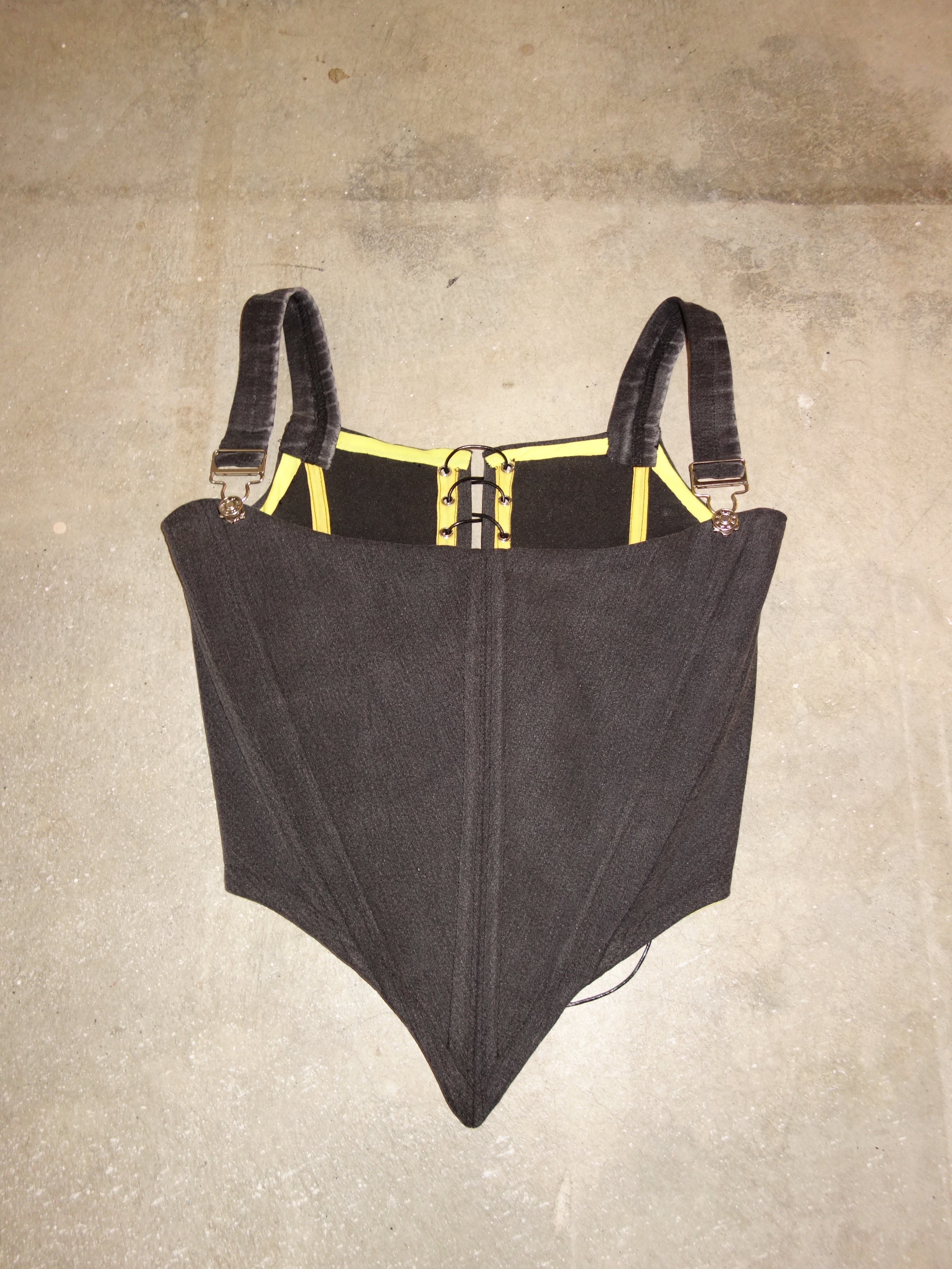[s] Black Denim Corset