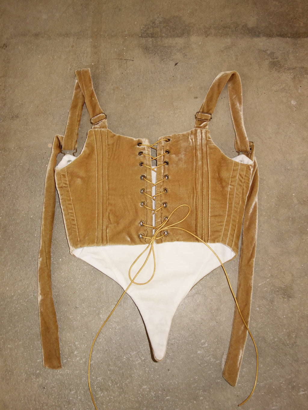 [xs] Silk Velvet Corset