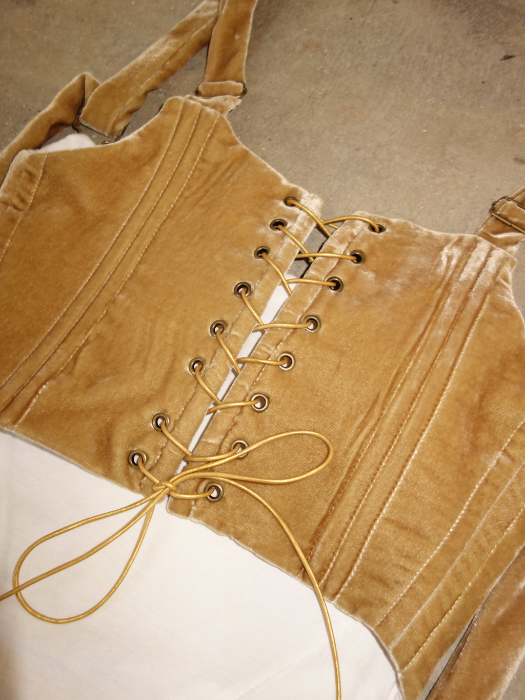 [xs] Silk Velvet Corset