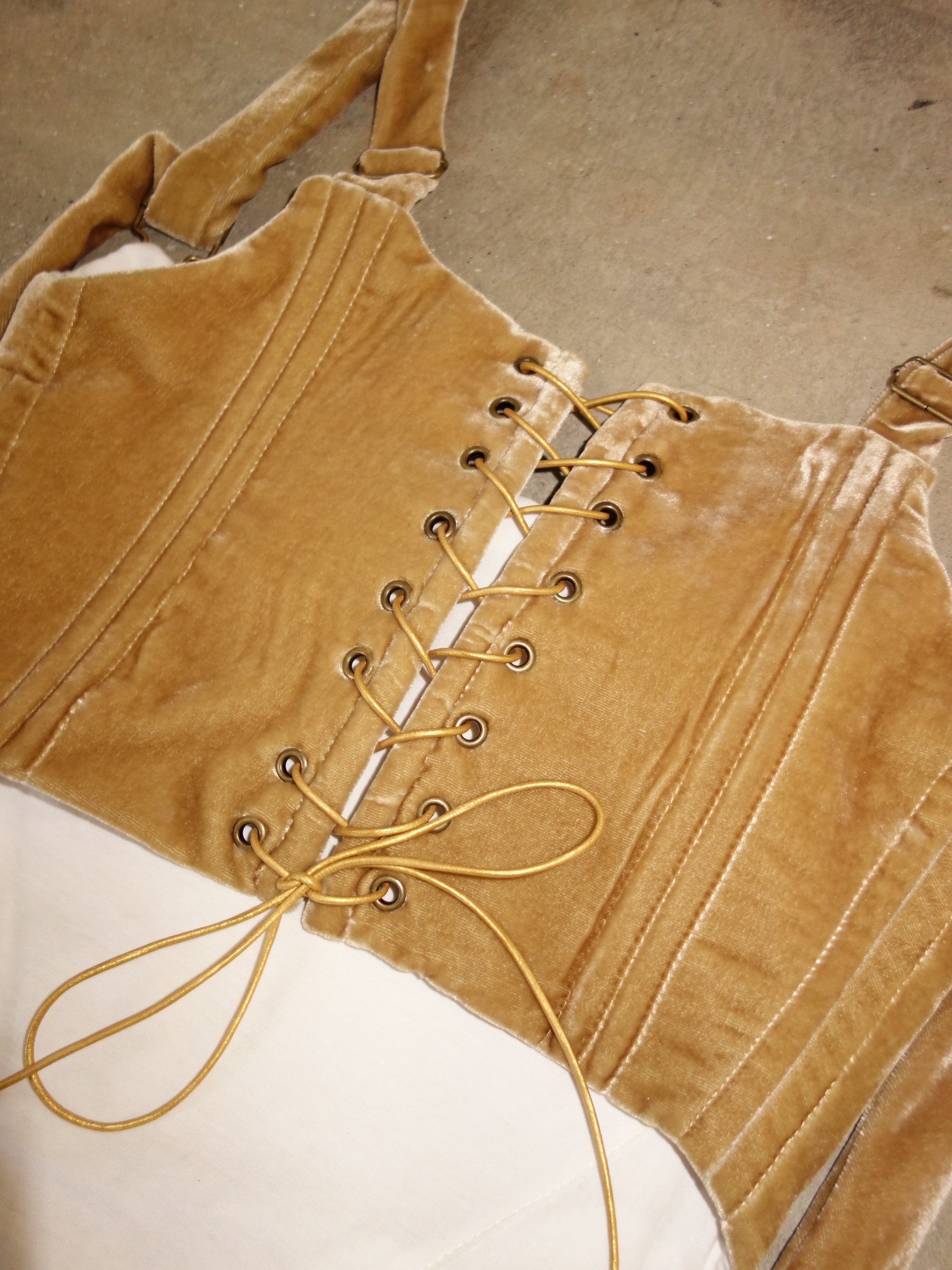 [xs] Silk Velvet Corset