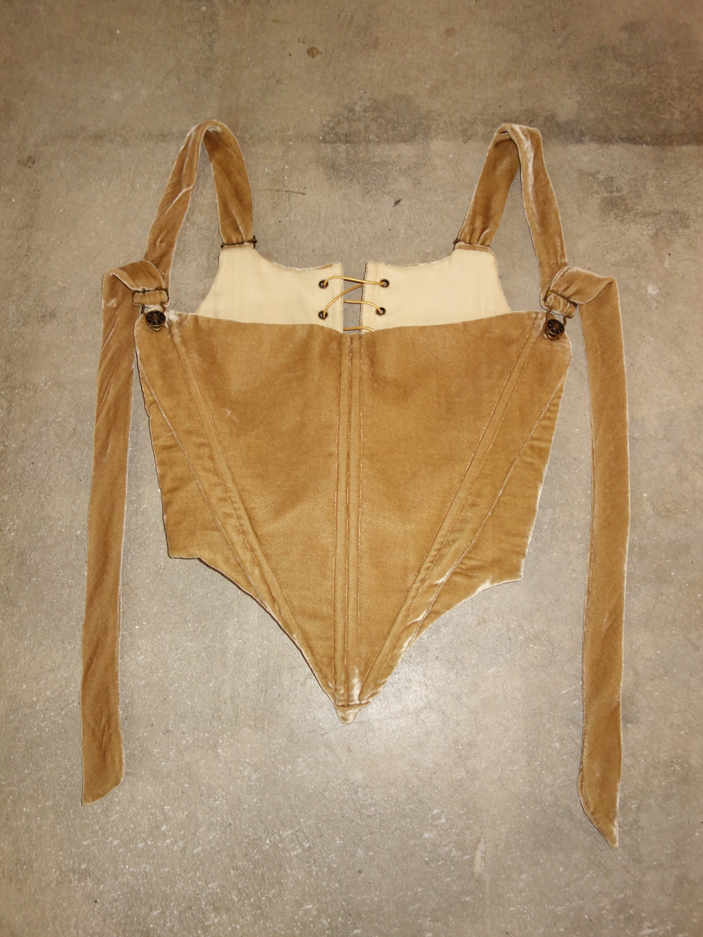 [s] Silk Velvet Corset