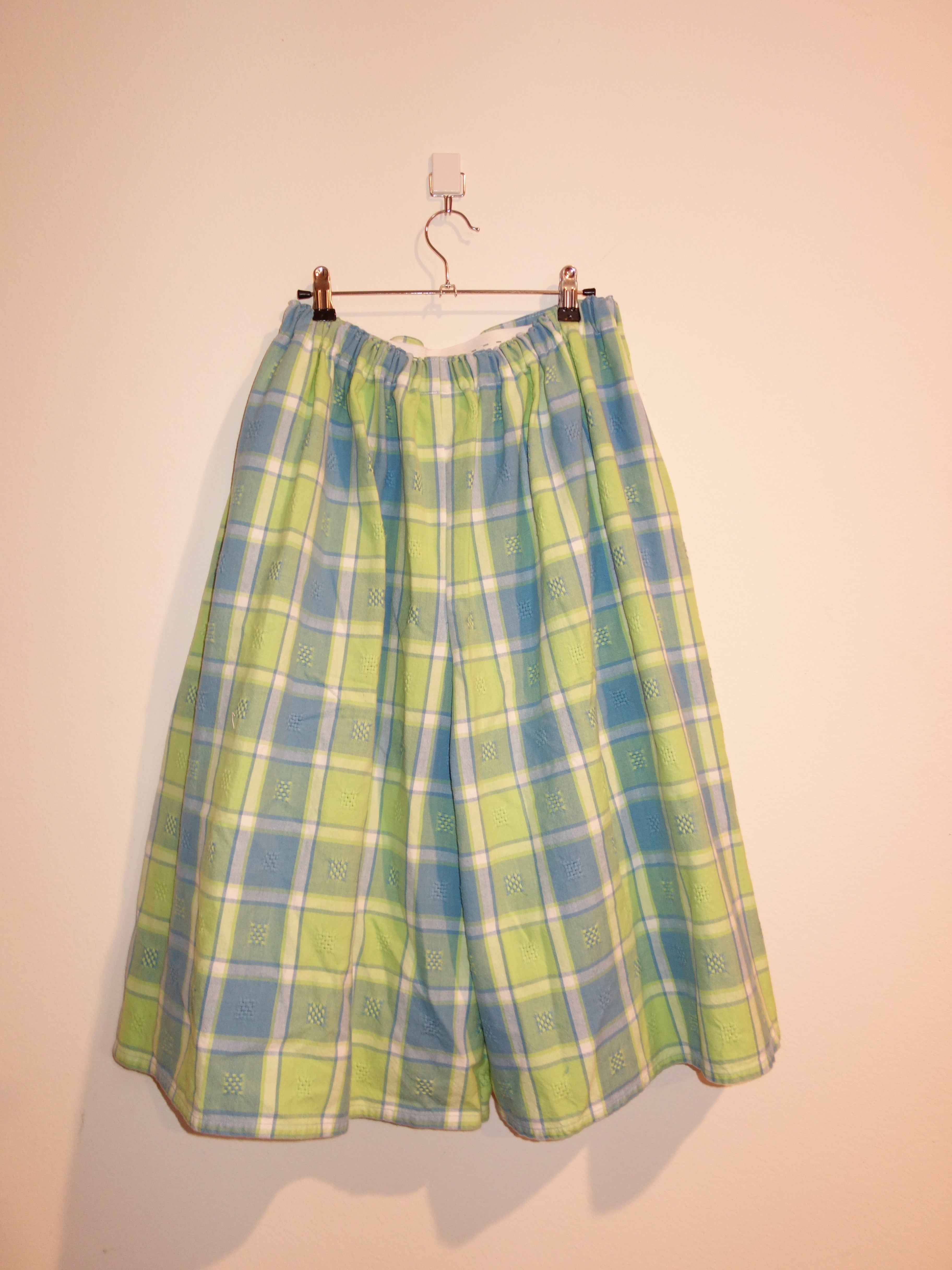Large Gingham Pillow Pants