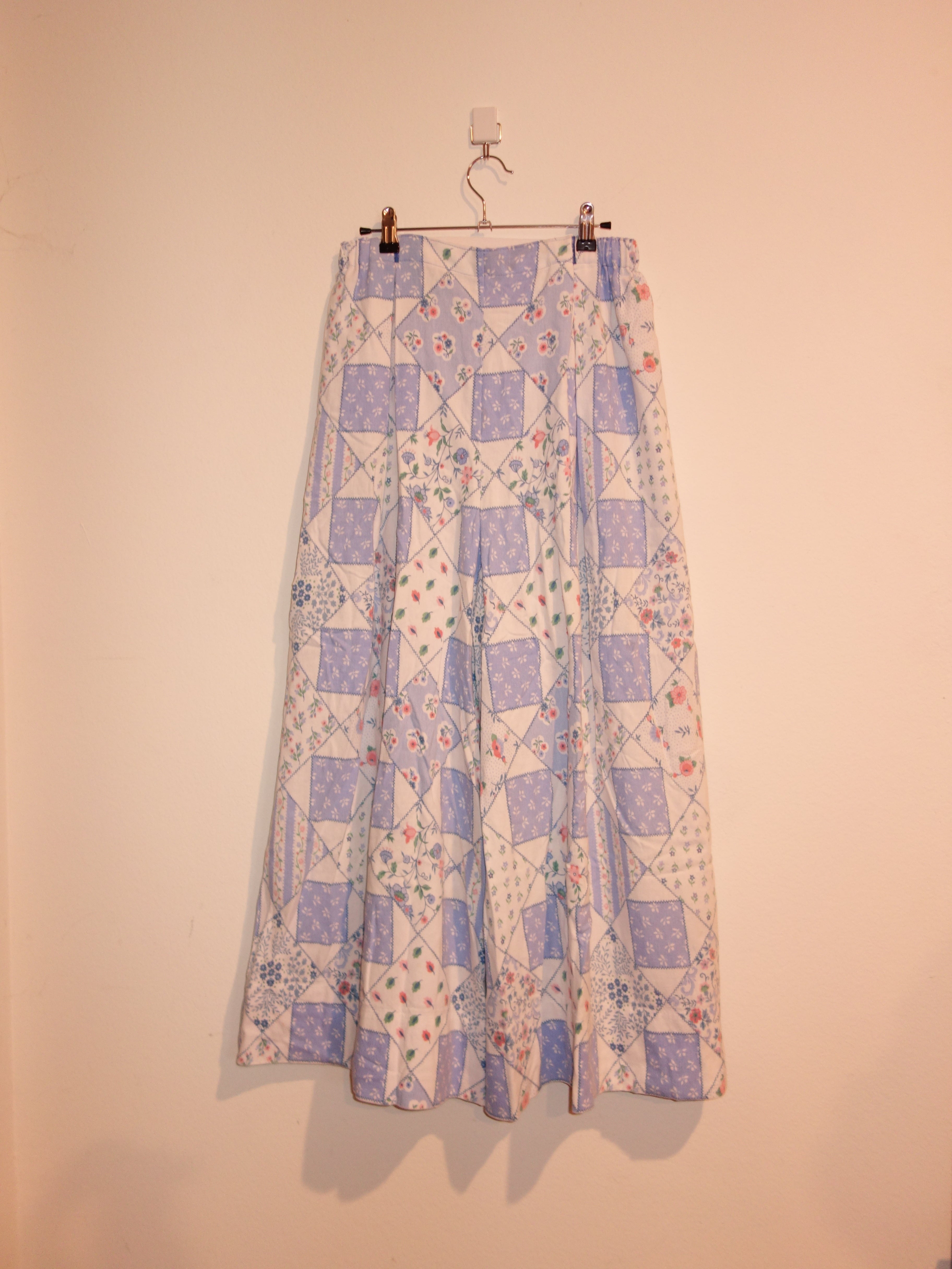 Floral Plaid Pillow Pants