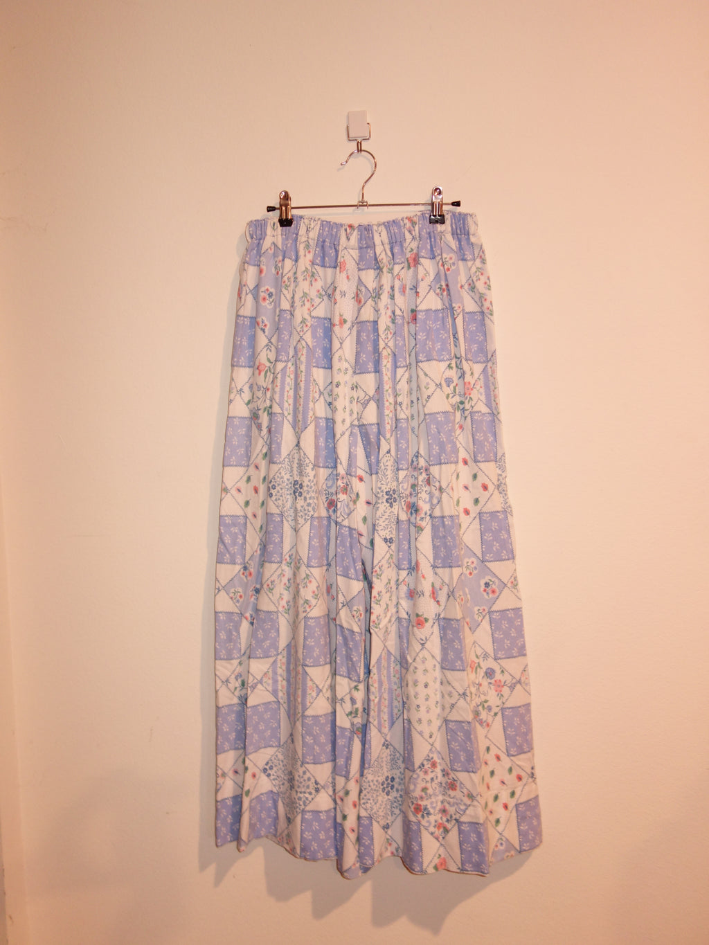 Floral Plaid Pillow Pants