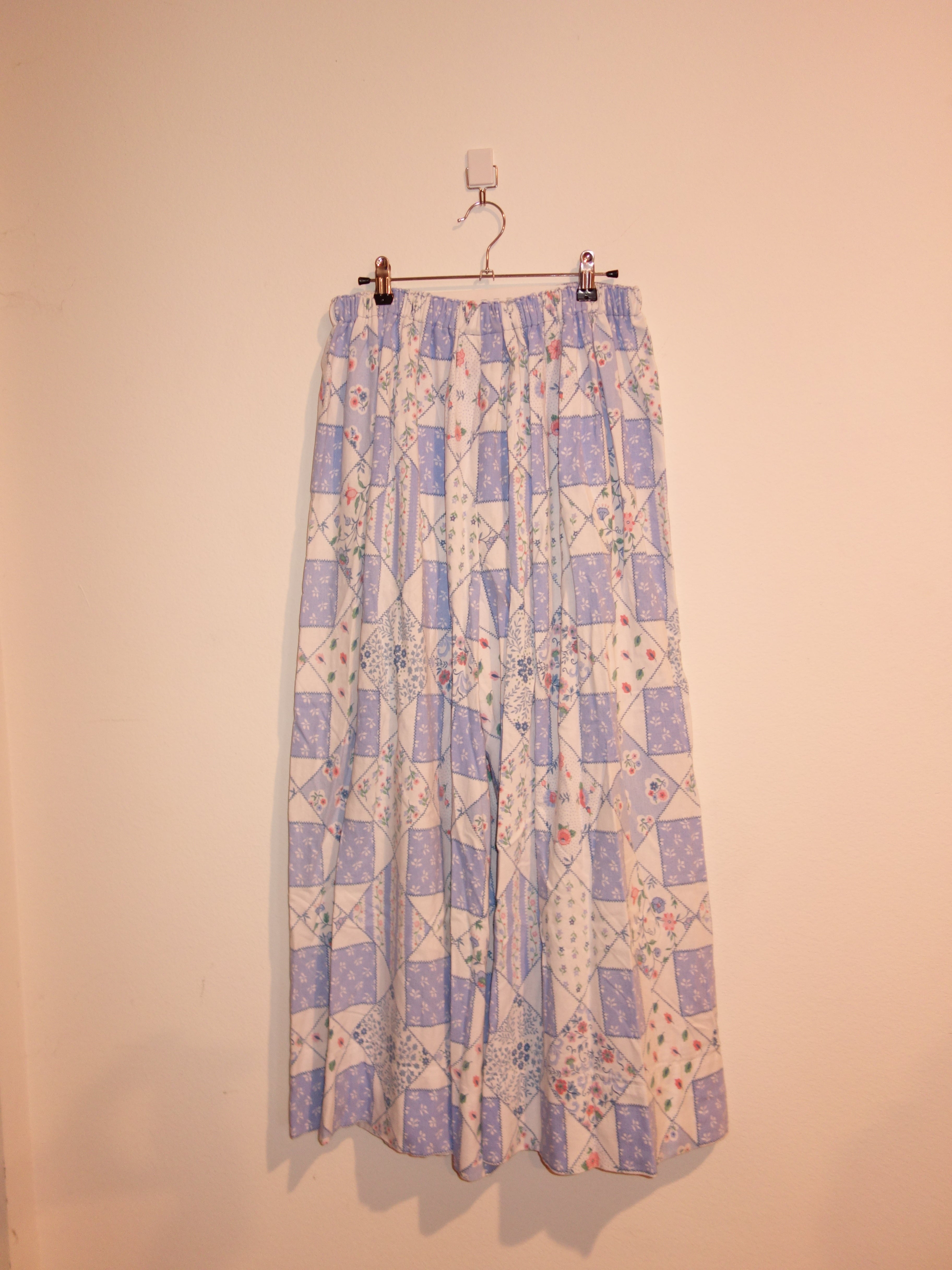 Floral Plaid Pillow Pants