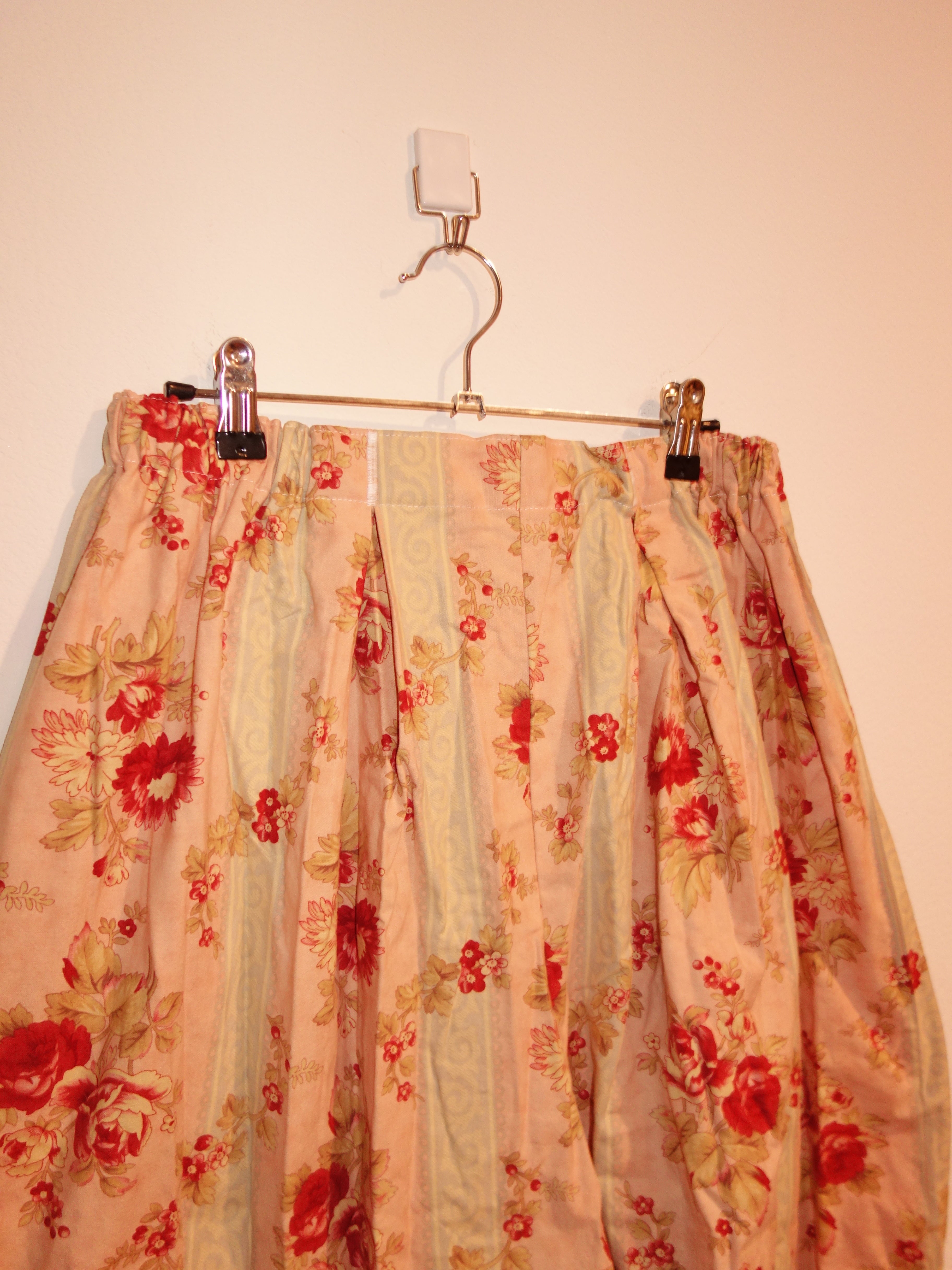 Floral Pinstripes Pillow Pants