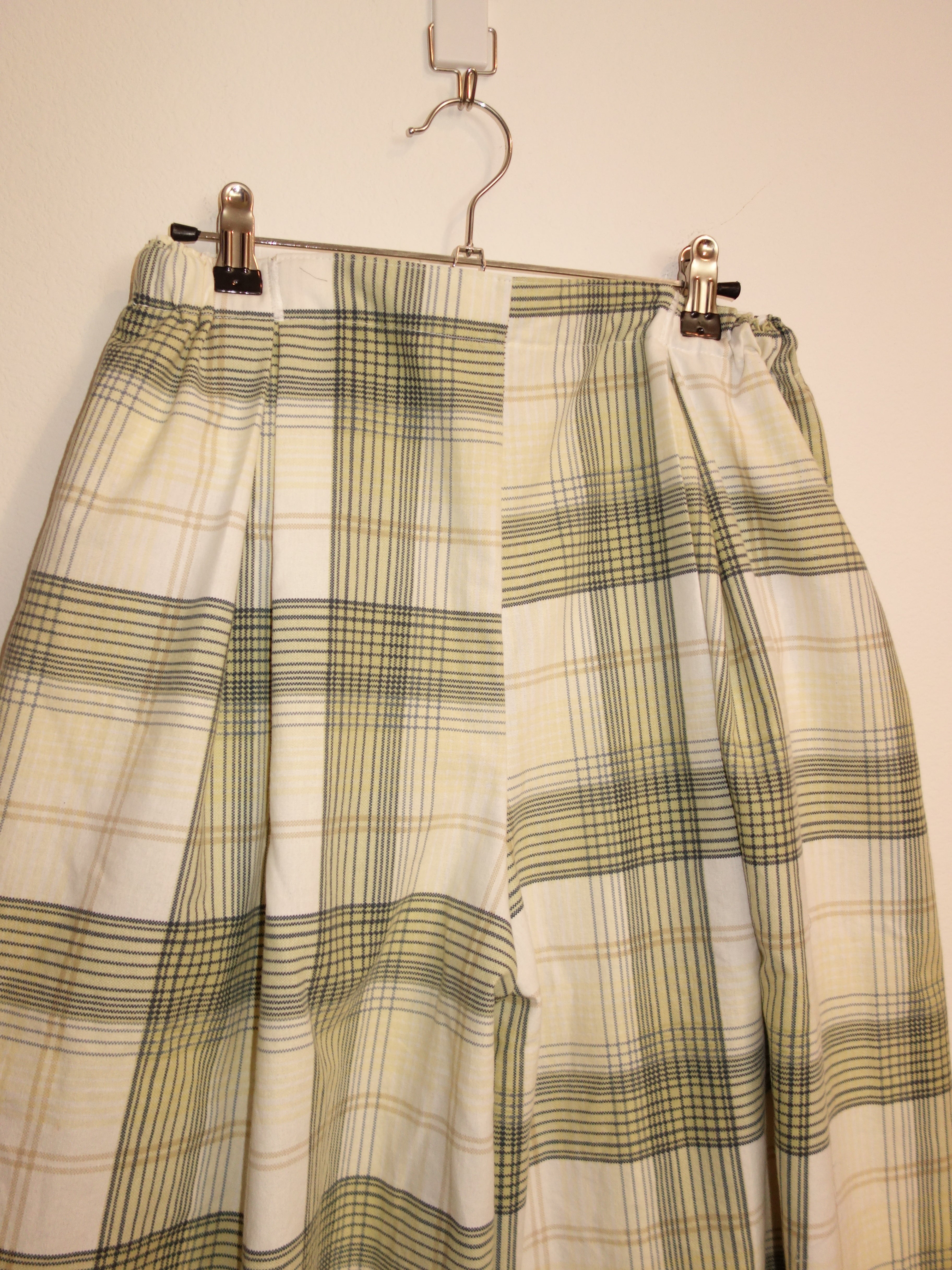 Sage Plaid Pillow Pants