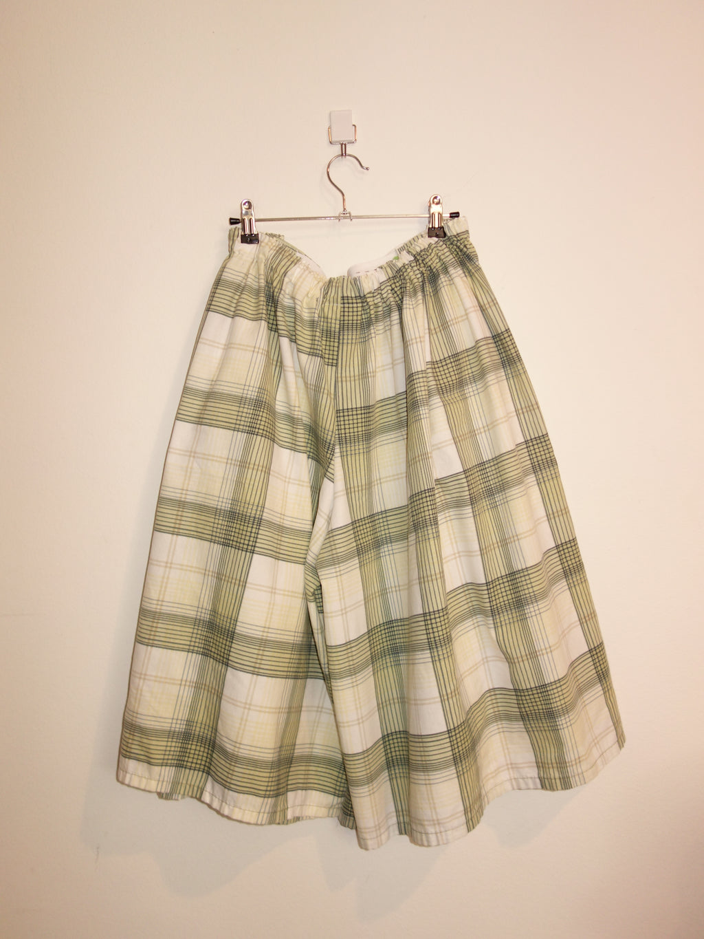 Sage Plaid Pillow Pants