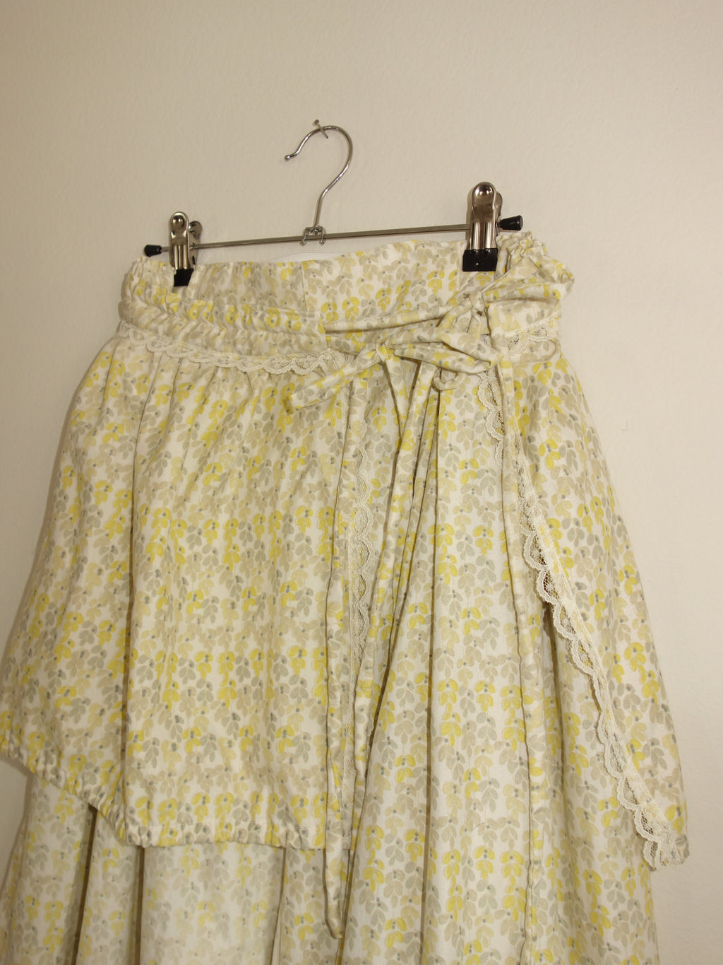 mini layering wrap skirt - yellow flower field