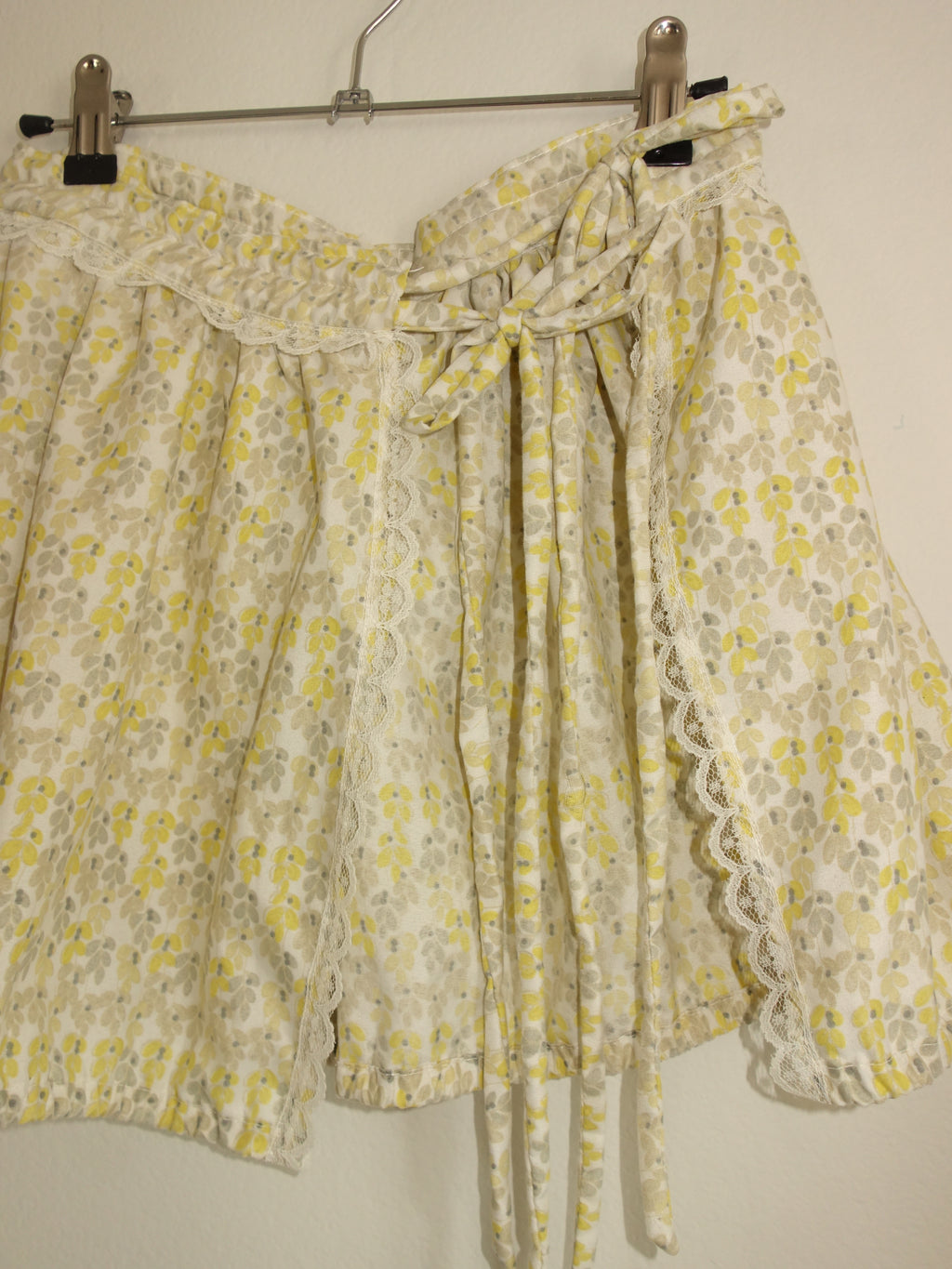 mini layering wrap skirt - yellow flower field