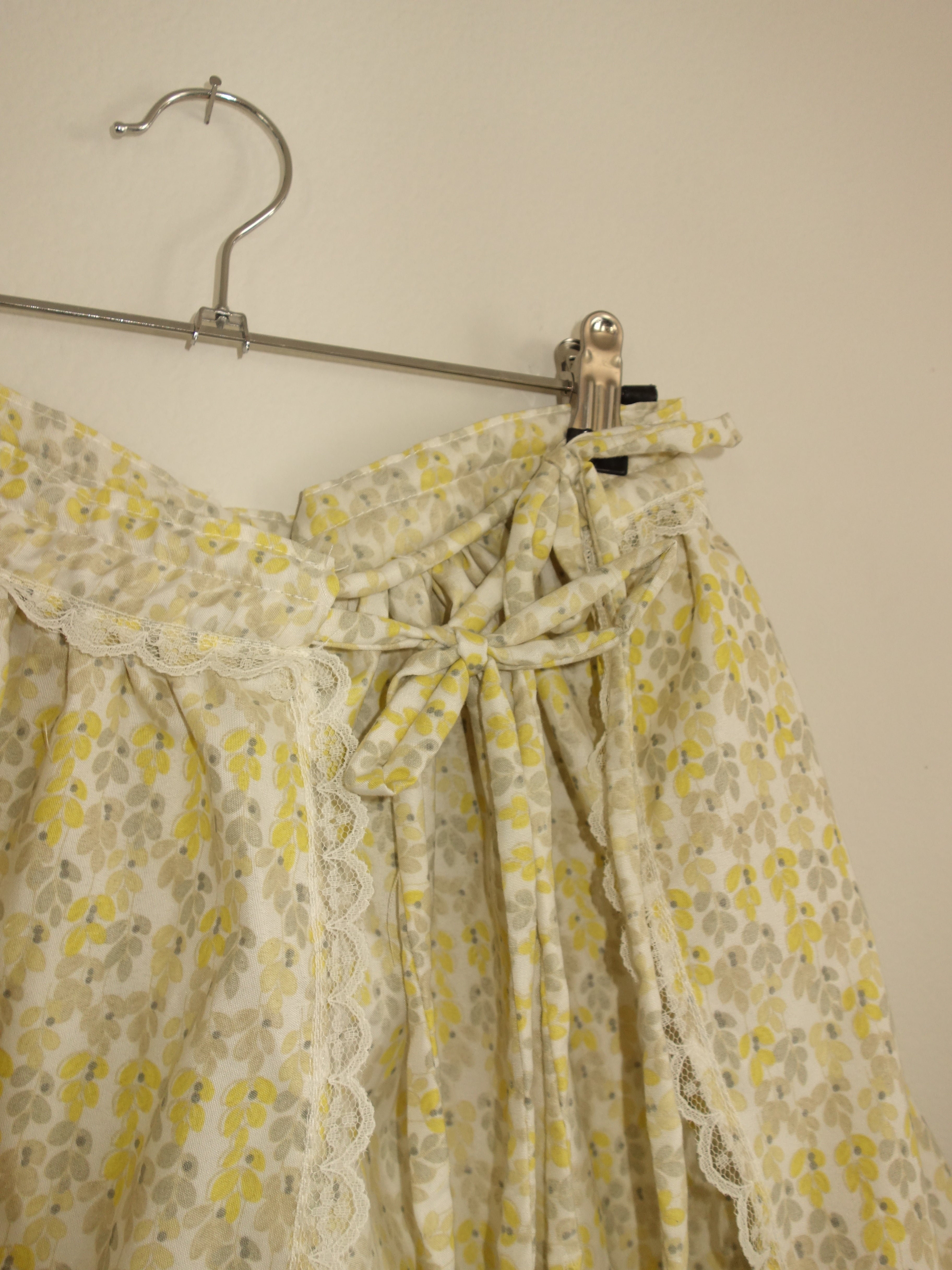 mini layering wrap skirt - yellow flower field