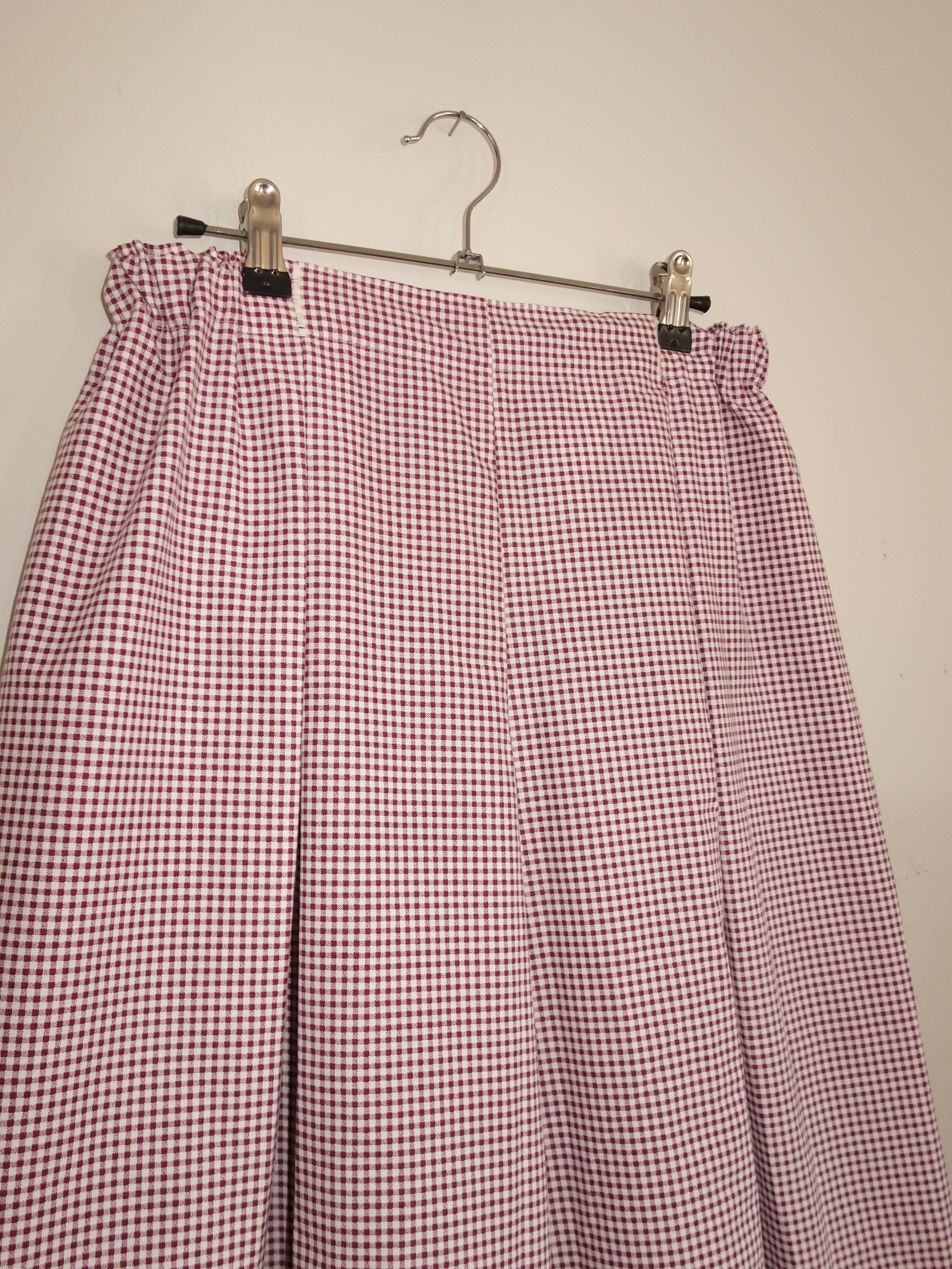 [low-rise] burgundy gingham 𝑝𝑖𝑙𝑙𝑜𝑤 𝑝𝑎𝑛𝑡𝑠