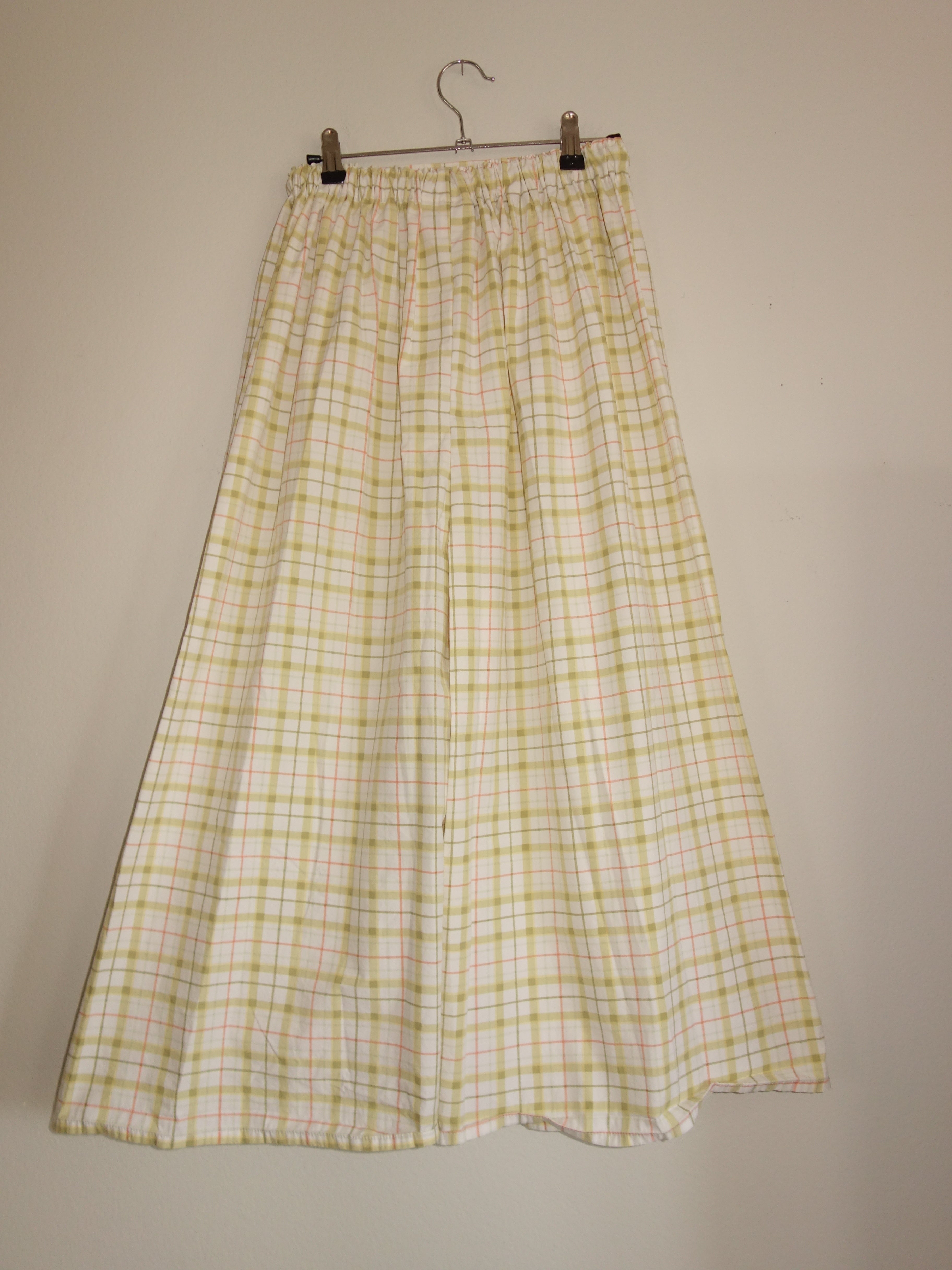 [s/m] green orange plaid 𝑝𝑖𝑙𝑙𝑜𝑤 𝑝𝑎𝑛𝑡𝑠