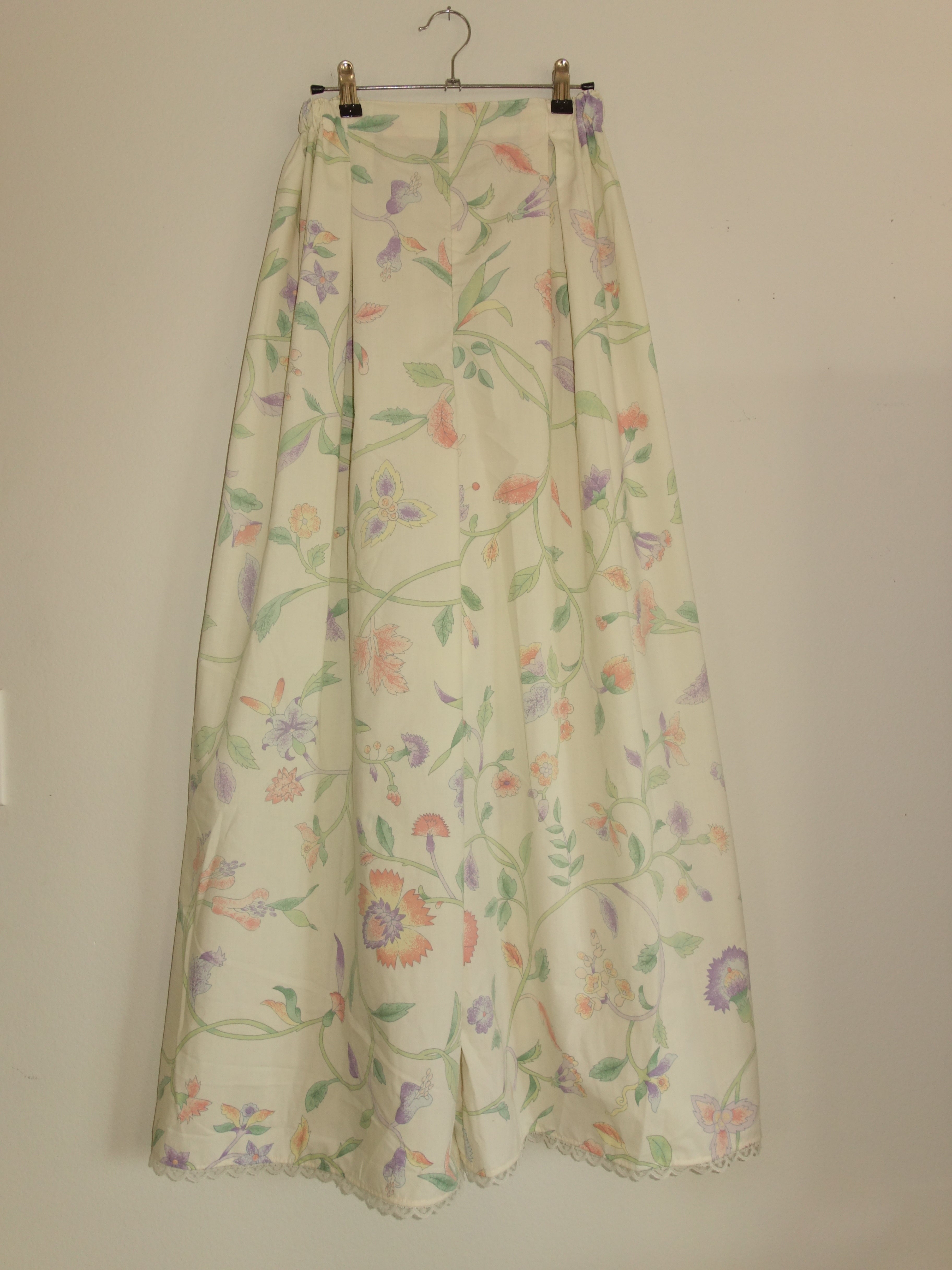 [tall] japanese floral 𝑝𝑖𝑙𝑙𝑜𝑤 𝑝𝑎𝑛𝑡𝑠 w lace trim