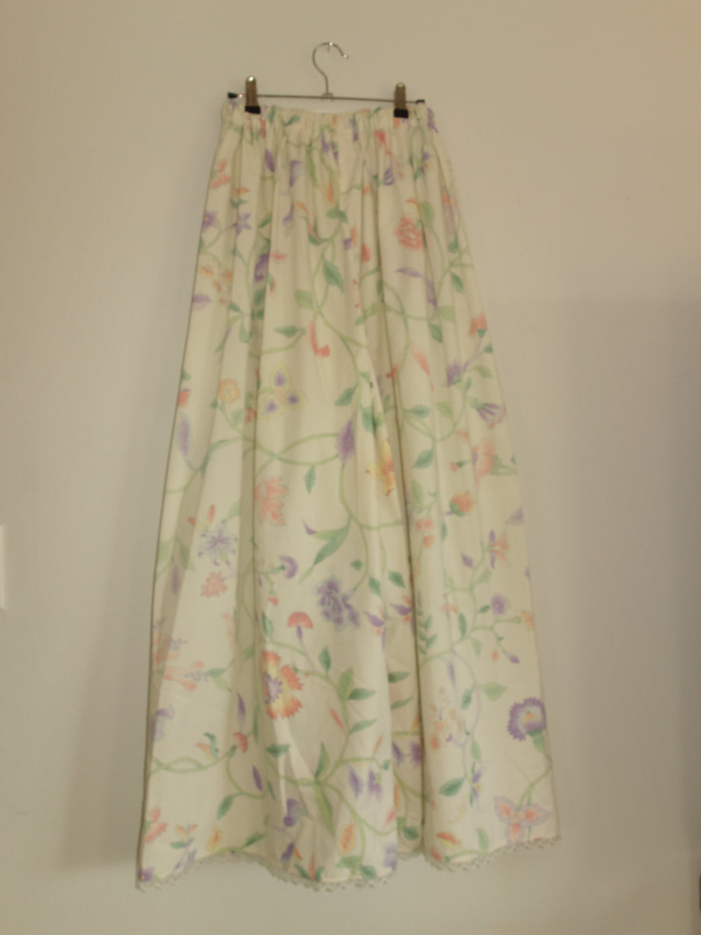 [tall] japanese floral 𝑝𝑖𝑙𝑙𝑜𝑤 𝑝𝑎𝑛𝑡𝑠 w lace trim