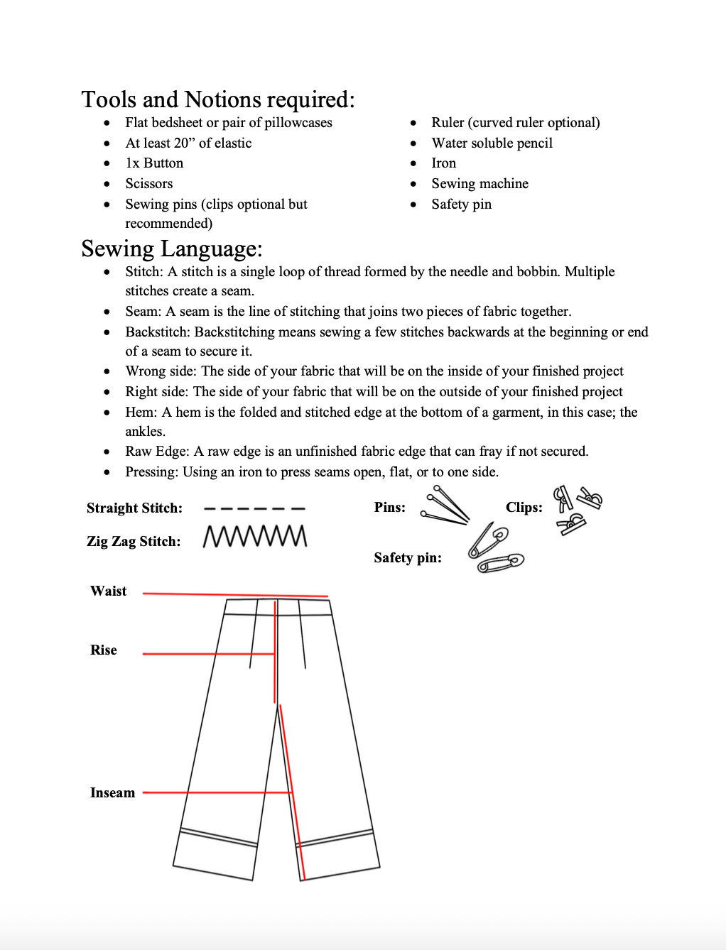 Adjustable Pants BUNDLE ☺ Beginner tutorial WITHOUT Serger for Bloomers and Pillow Pants