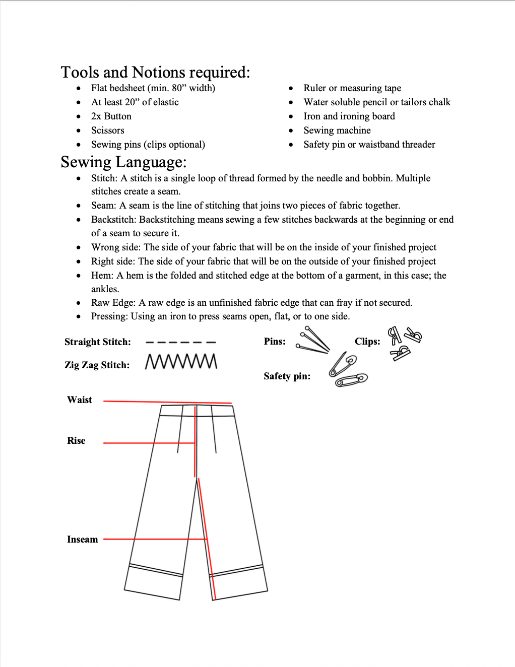 Pillow Pants + Bloomers ☺ Beginner tutorial WITHOUT Serger.